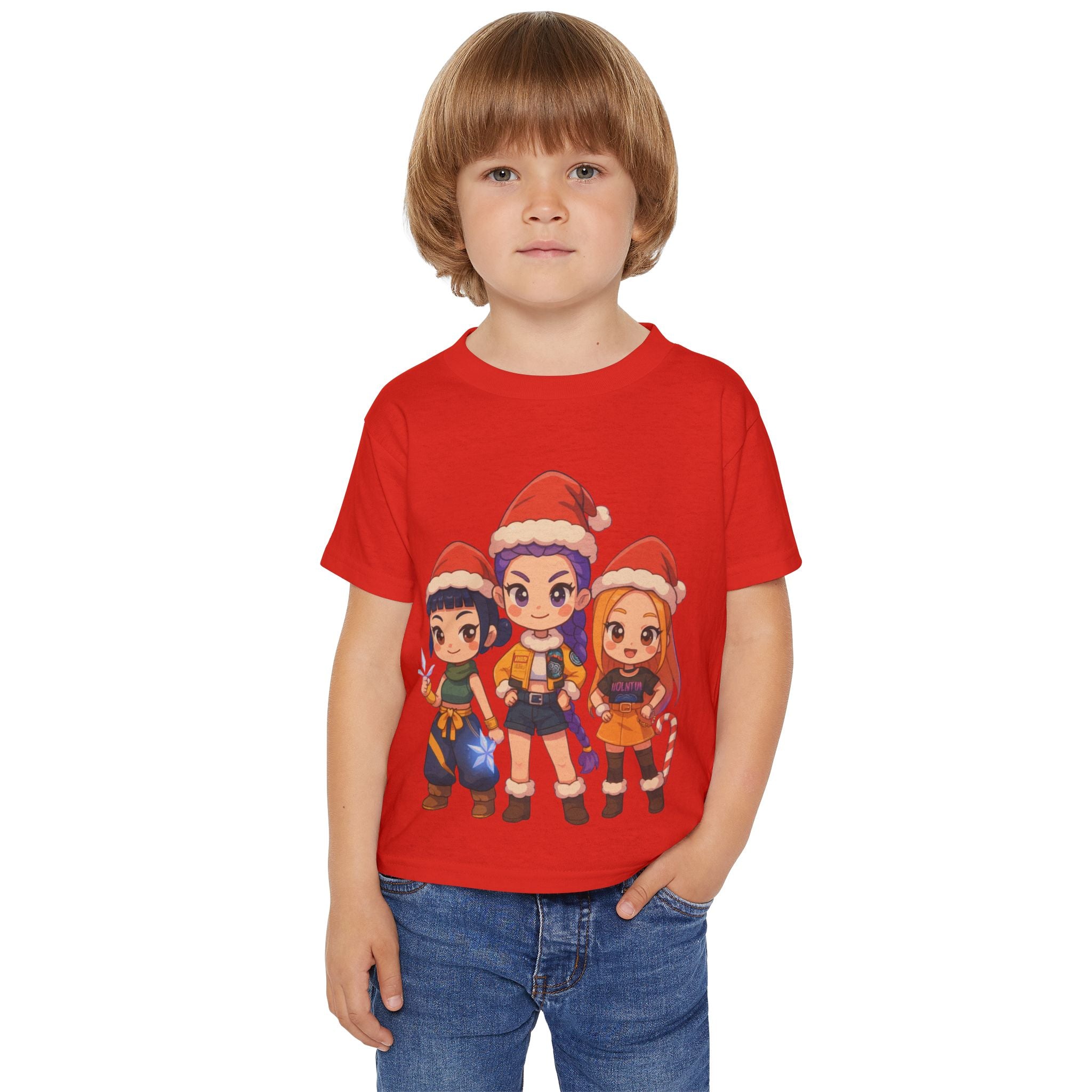 Kpop Demon Hunter Christmas Anime Heavy Cotton™ Toddler T-shirt