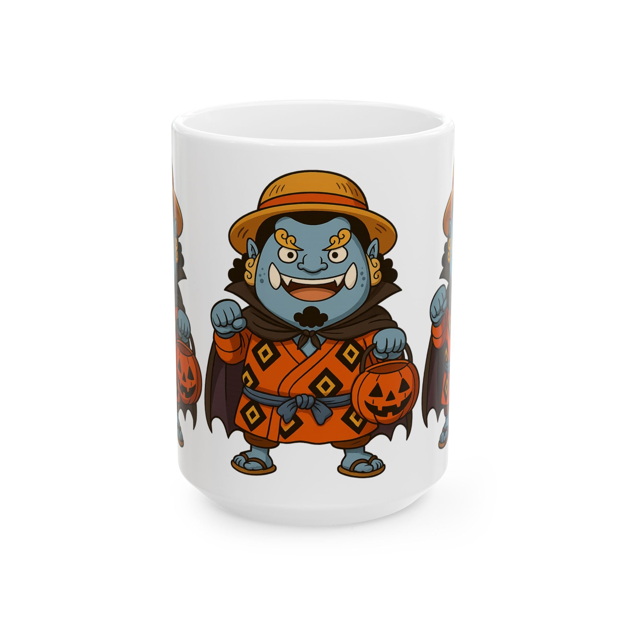Halloween Jinbe Anime Ceramic Mug, (11oz, 15oz)