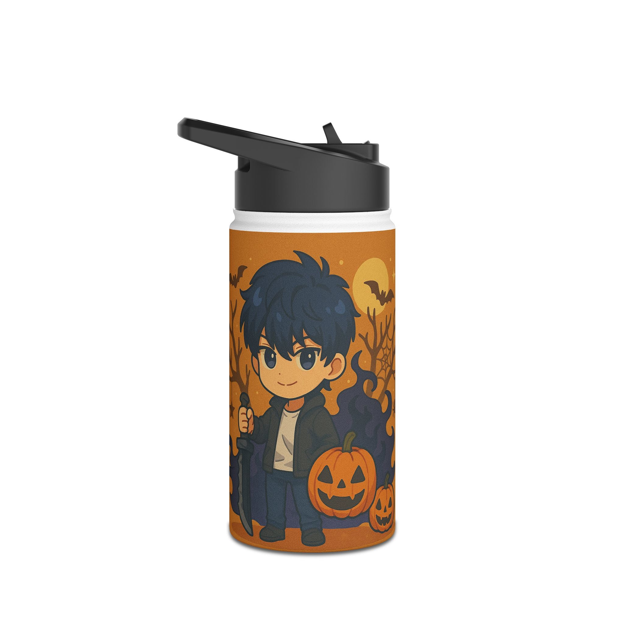 Anime Stainless Steel Water Bottle, Standard Lid ( Solo Leveling)