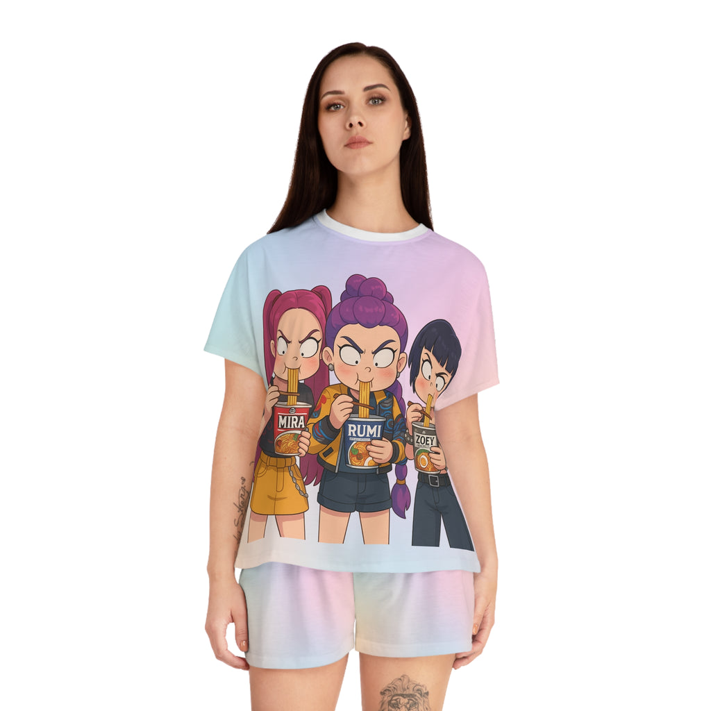 Kpop Demon Hunter Women's Short Pajama Set (AOP)