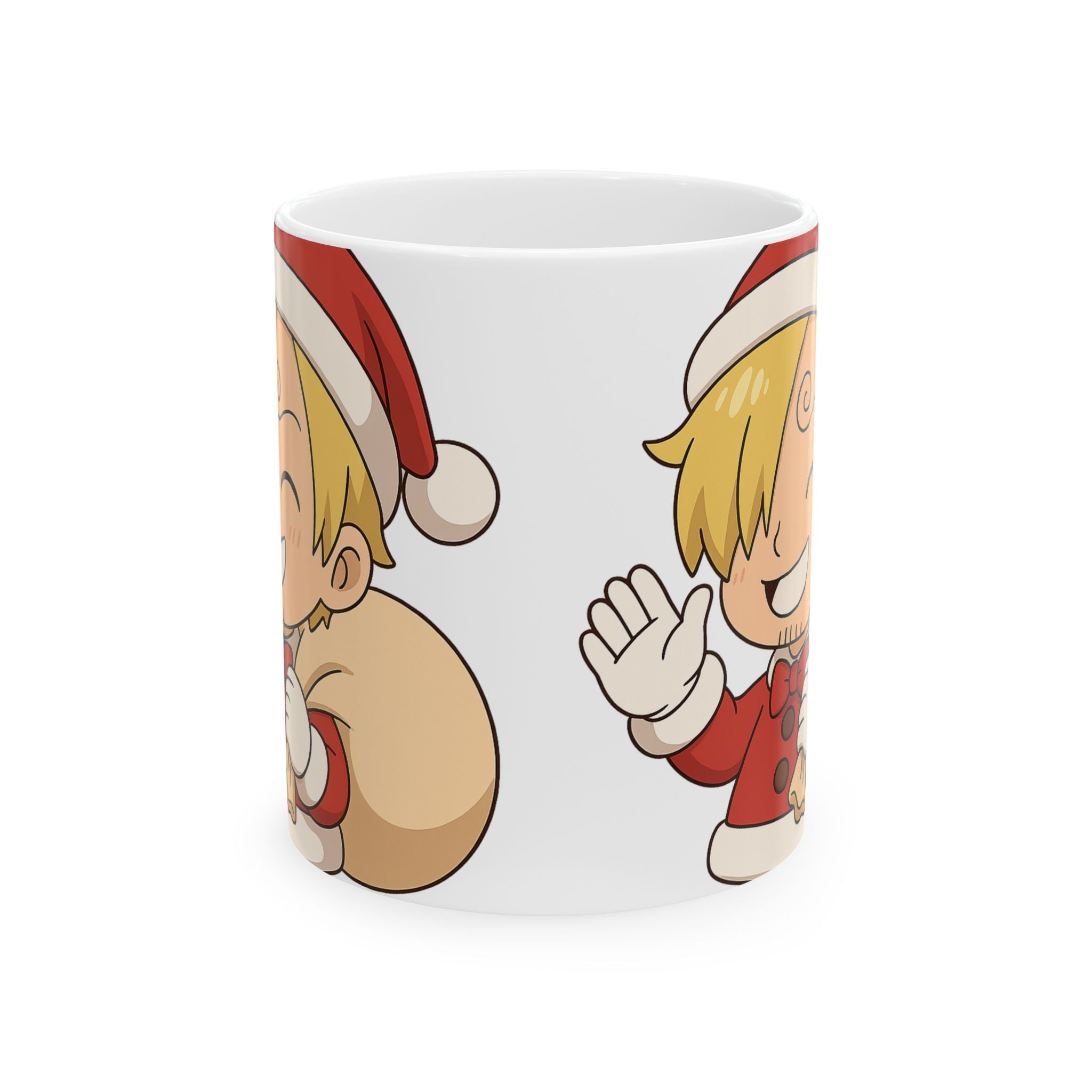 Christmas Sanji Anime Ceramic Mug, (11oz, 15oz)