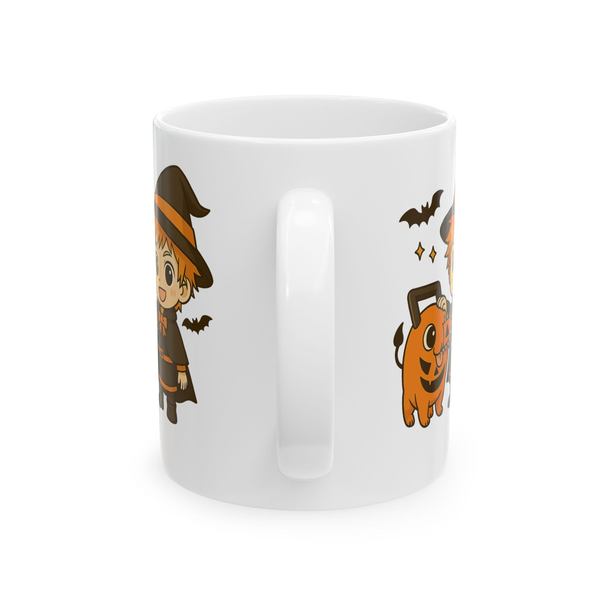 Chainsaw Man Halloween Anime Halloween Ceramic Mug, (11oz, 15oz)