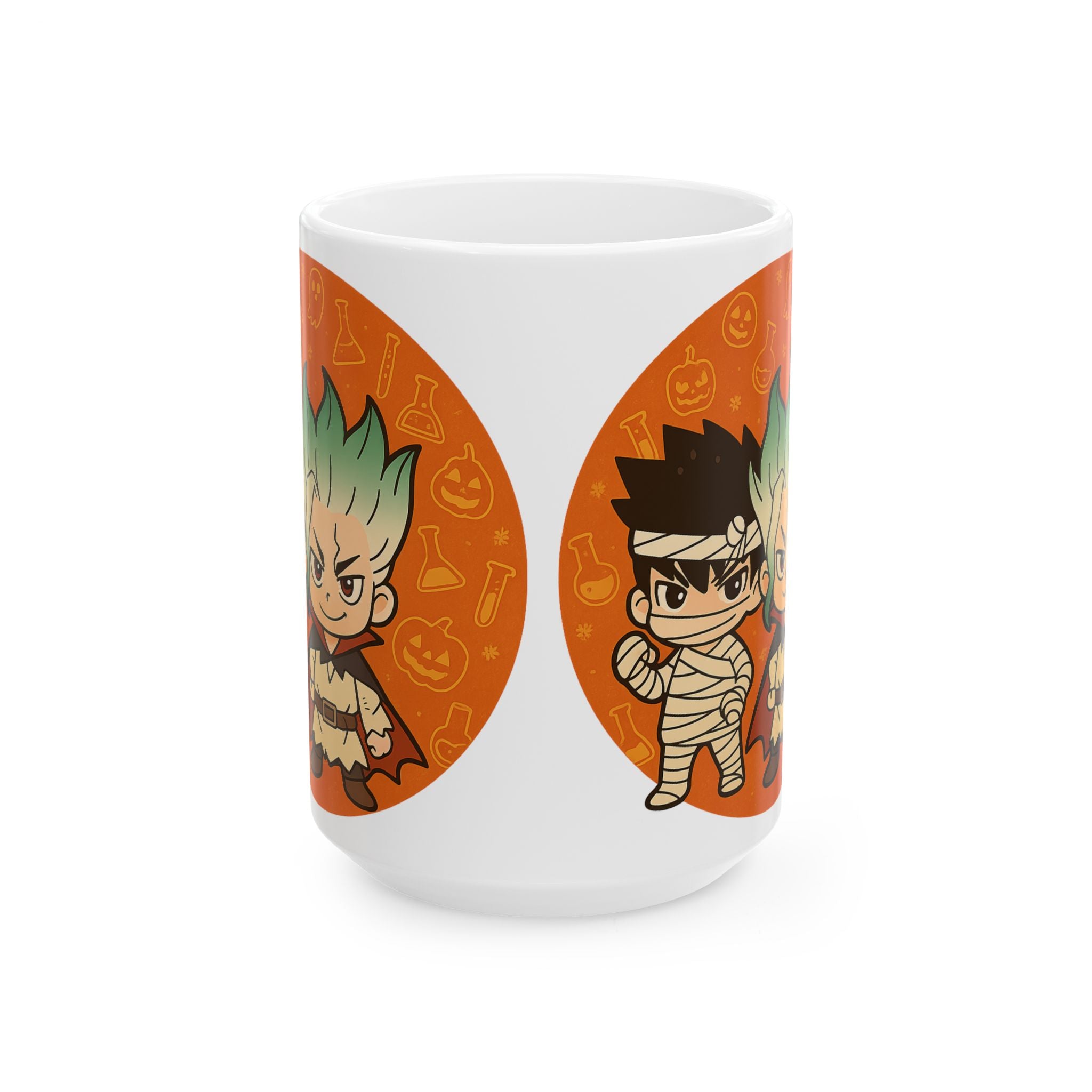 Dr Stone Anime Halloween Ceramic Mug, (11oz, 15oz)