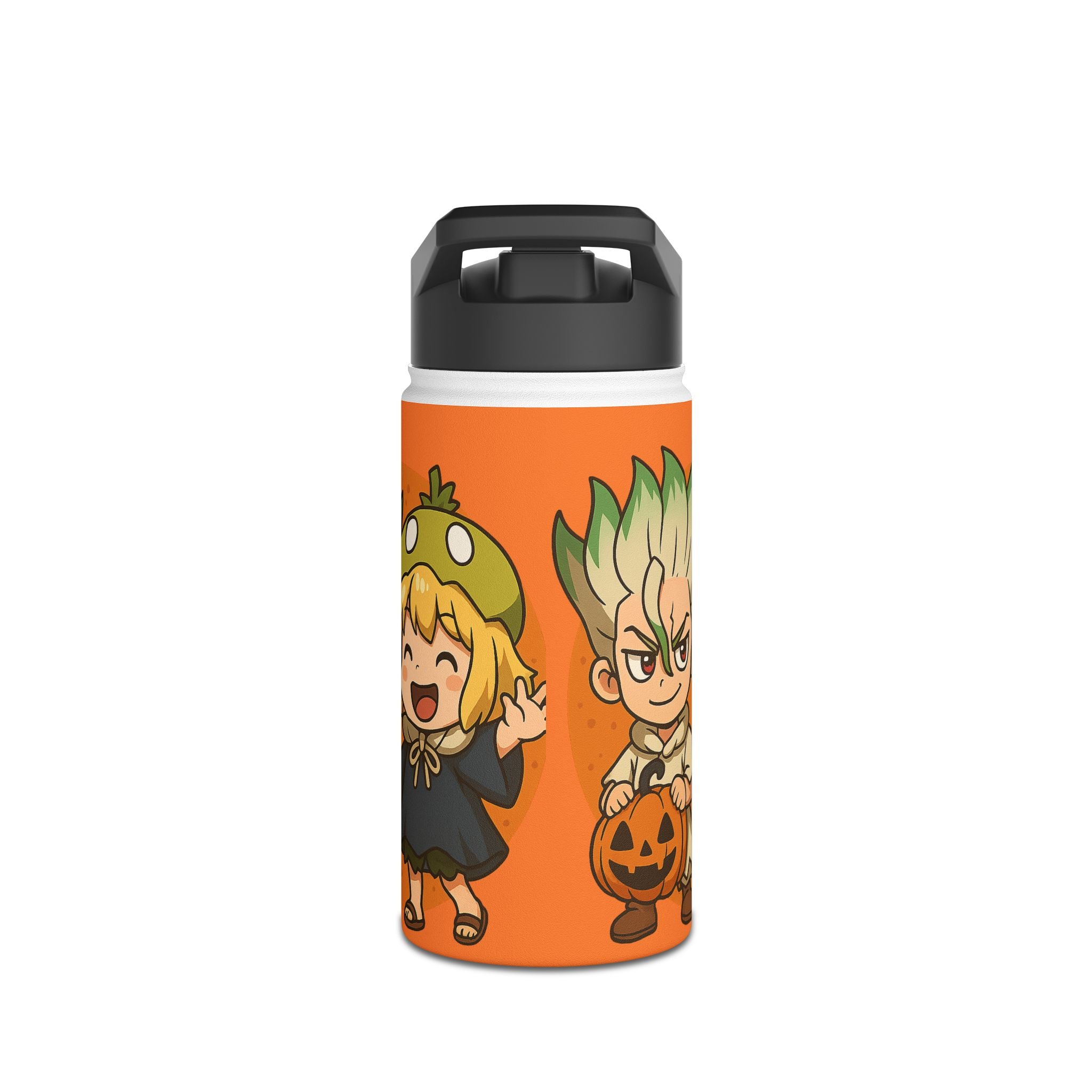 Dr Stone Anime Stainless Steel Water Bottle, Standard Lid