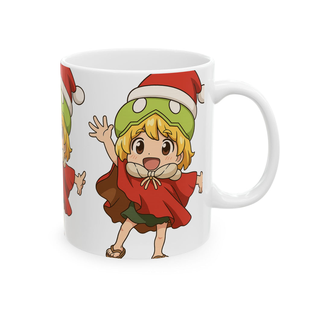 Dr Stone Anime Christmas Suica Ceramic Mug, (11oz, 15oz)