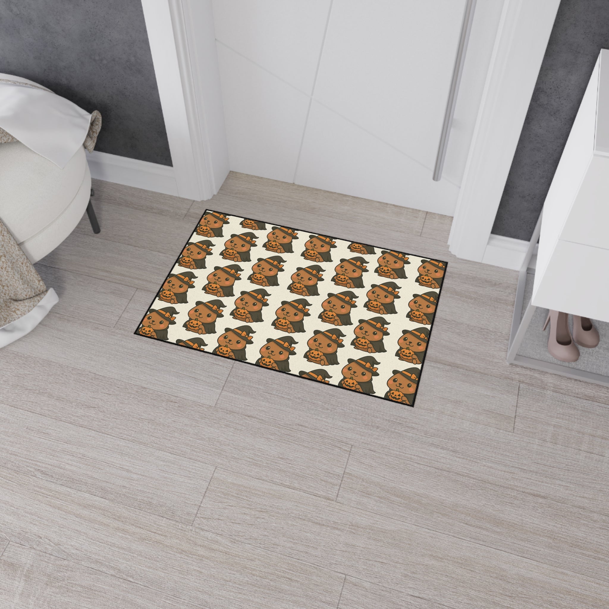 Capybara Halloween Heavy Duty Floor Mat
