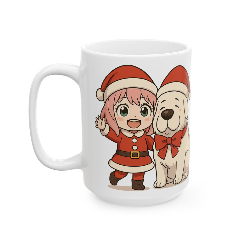 Spy x Family Anime Christmas Ceramic Mug, (11oz, 15oz)