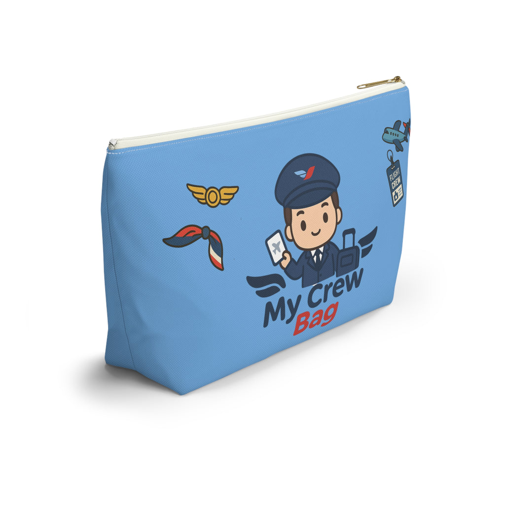 Flight Crew Accessory Pouch w T-bottom