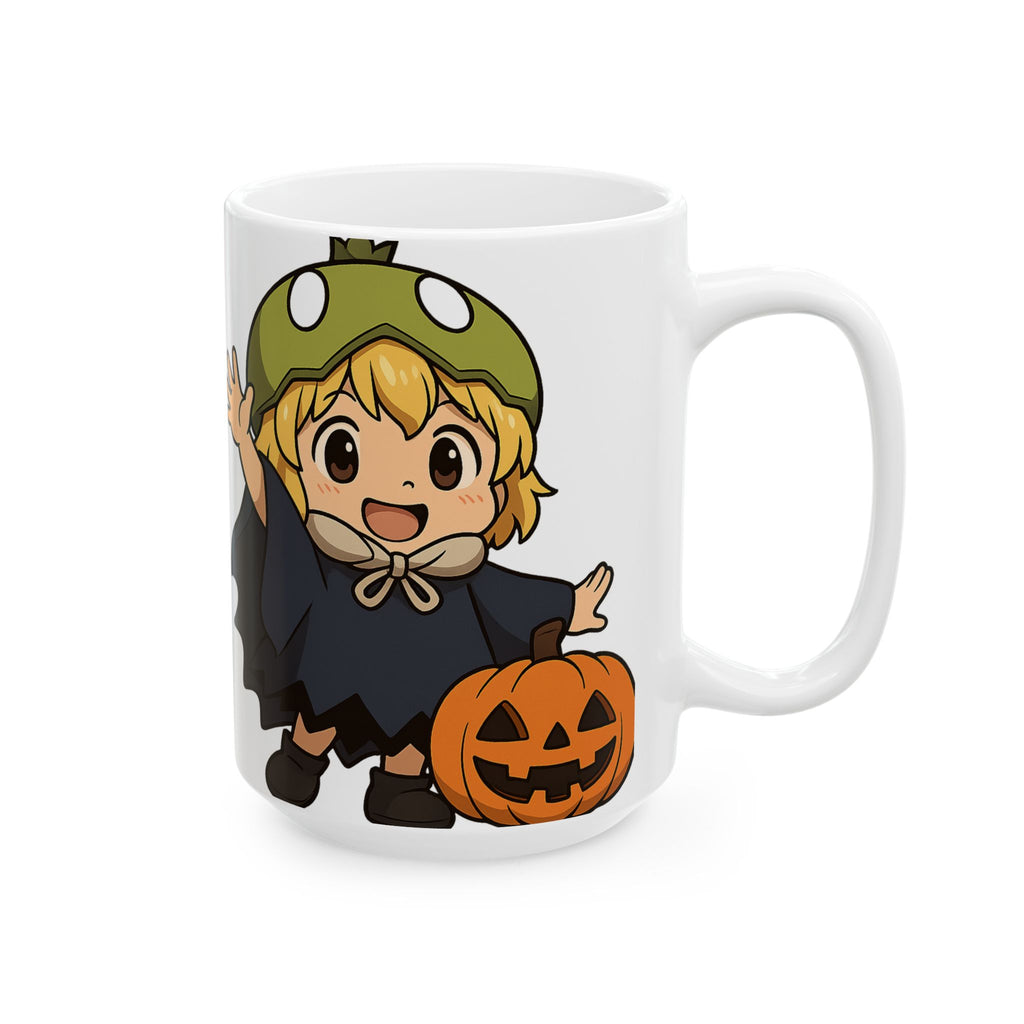 Dr Stone Anime Halloween Suica Ceramic Mug, (11oz, 15oz)