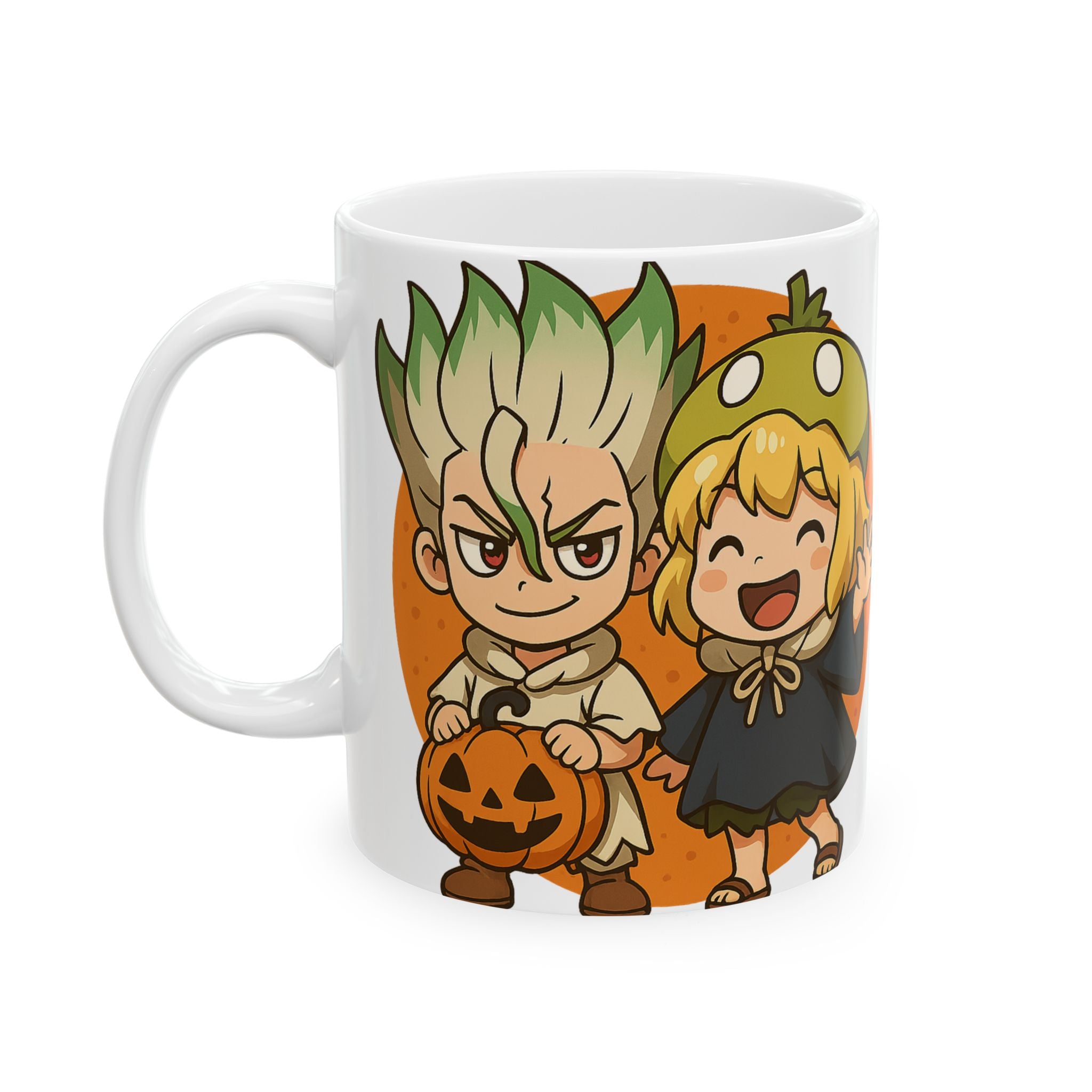 Dr Stone Anime Halloween Ceramic Mug, (11oz, 15oz)