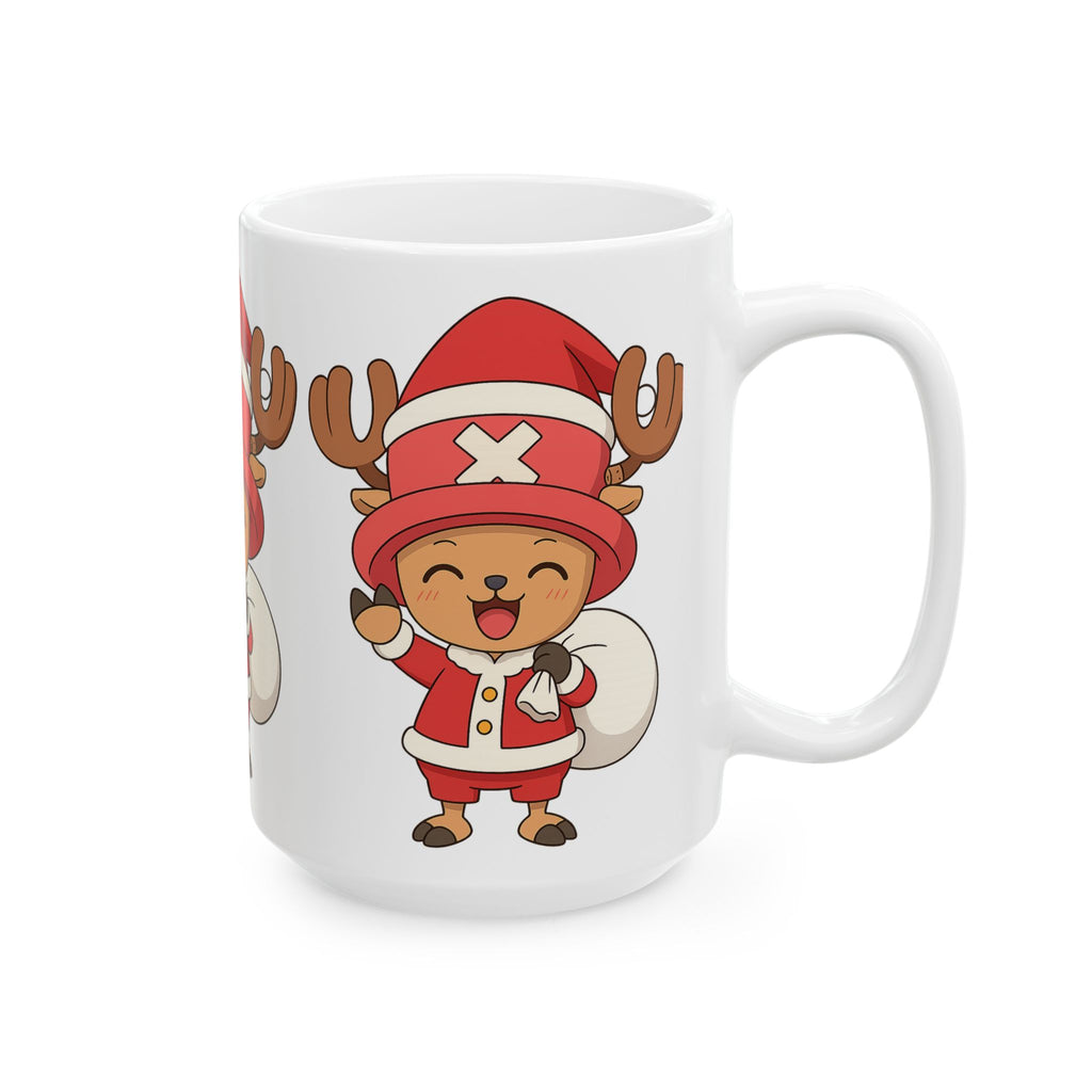 Christmas Chopper Anime Ceramic Mug, (11oz, 15oz)