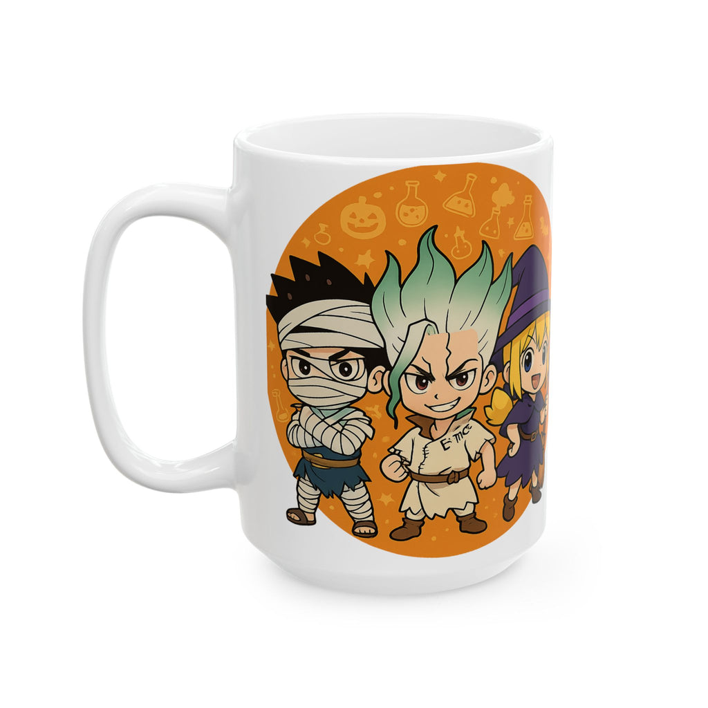 Dr Stone Anime Halloween Ceramic Mug, (11oz, 15oz)