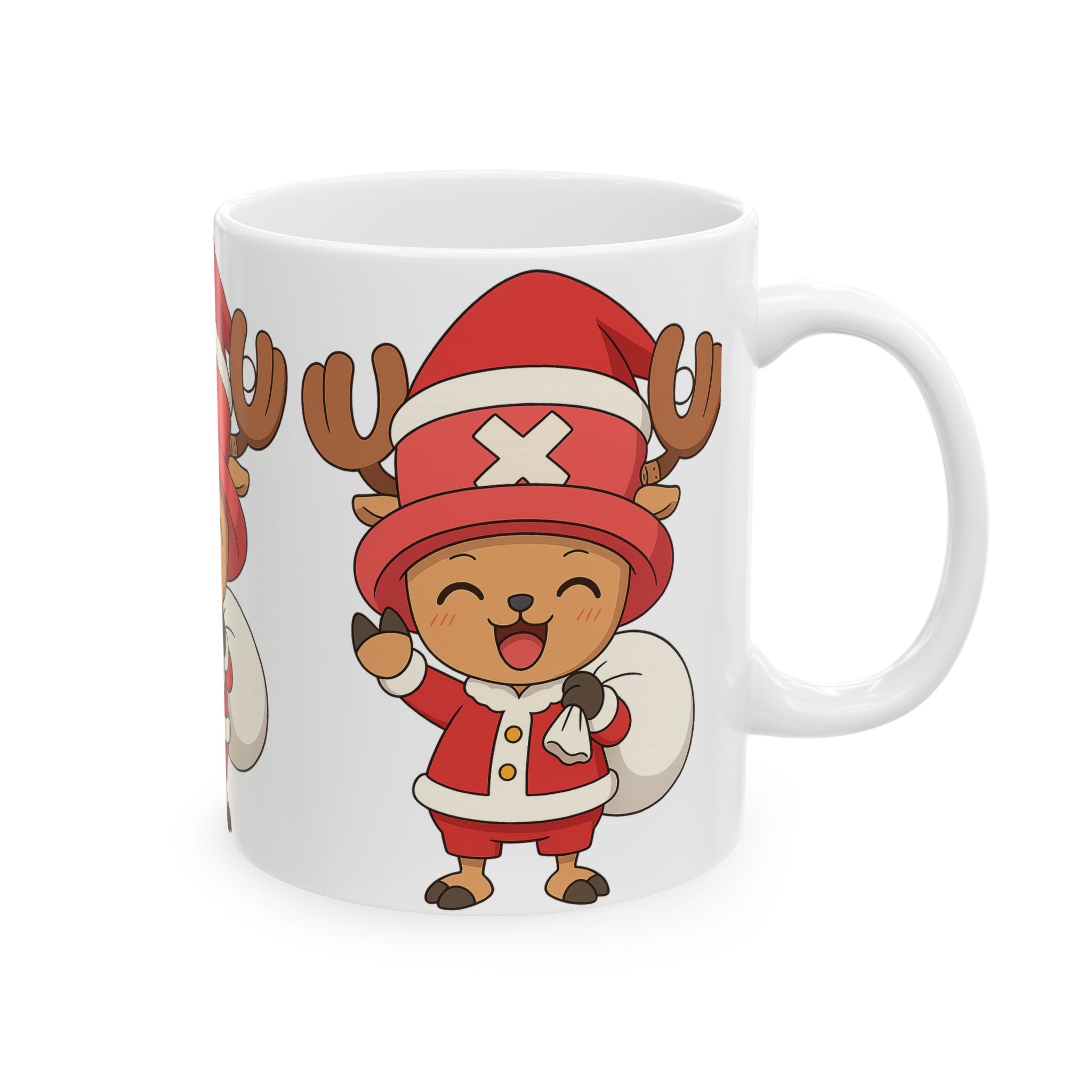 Christmas Chopper Anime Ceramic Mug, (11oz, 15oz)