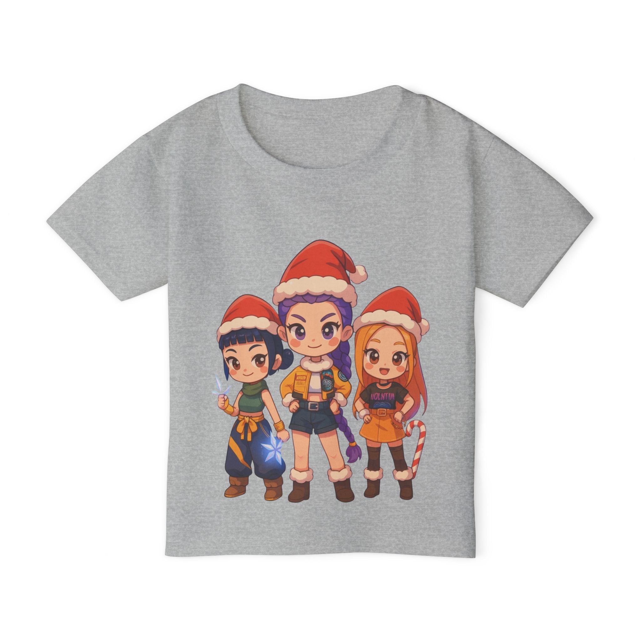 Kpop Demon Hunter Christmas Anime Heavy Cotton™ Toddler T-shirt