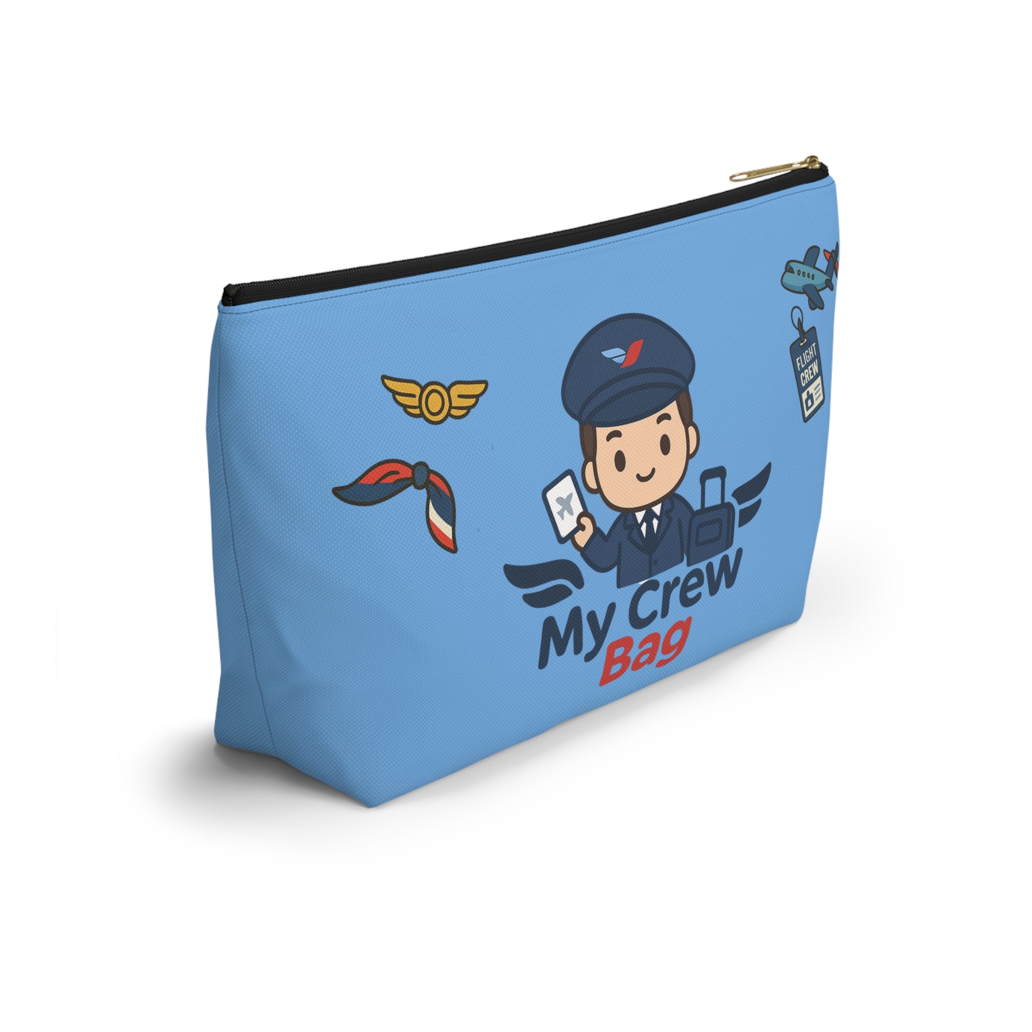 Flight Crew Accessory Pouch w T-bottom