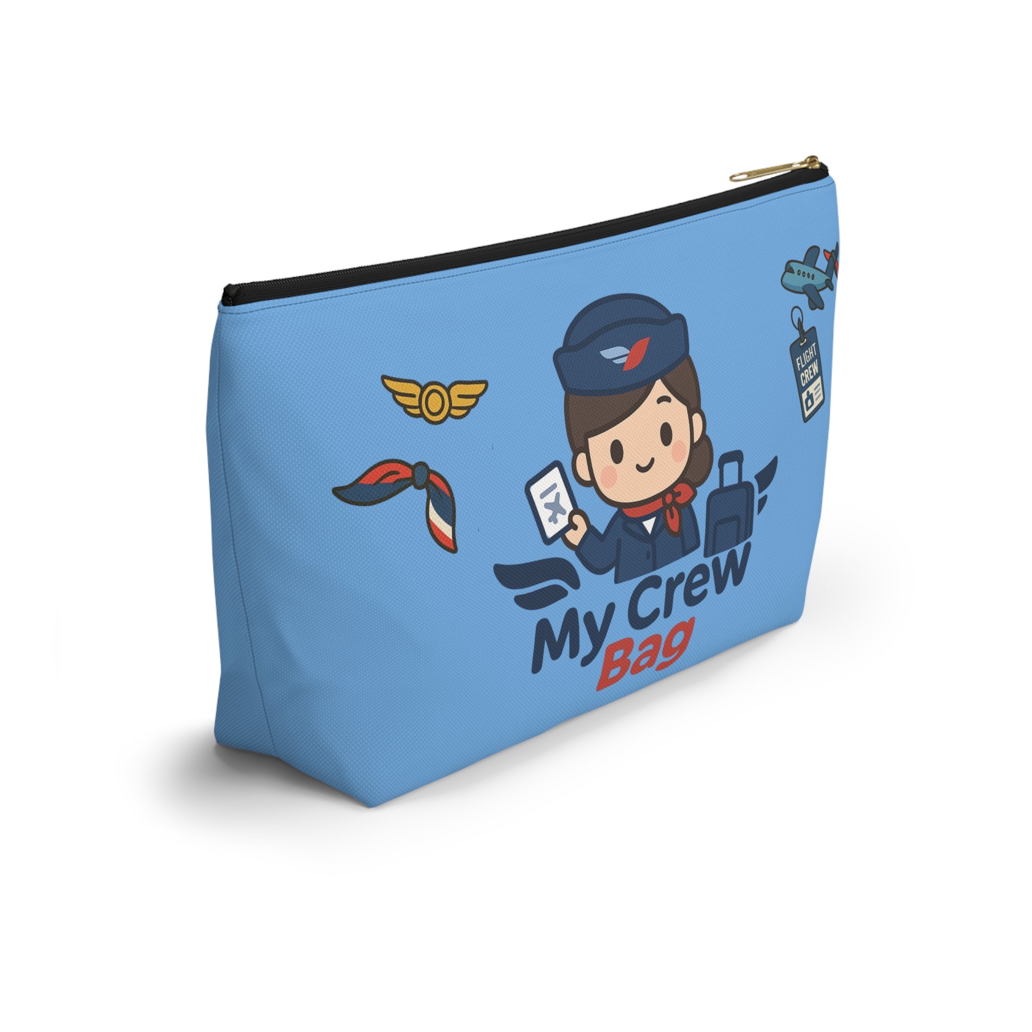 Flight Crew Accessory Pouch w T-bottom