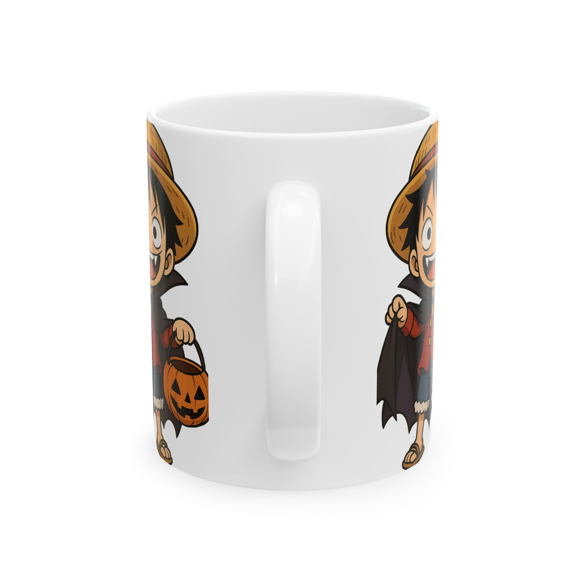 Halloween Luffy Anime Ceramic Mug, (11oz, 15oz)