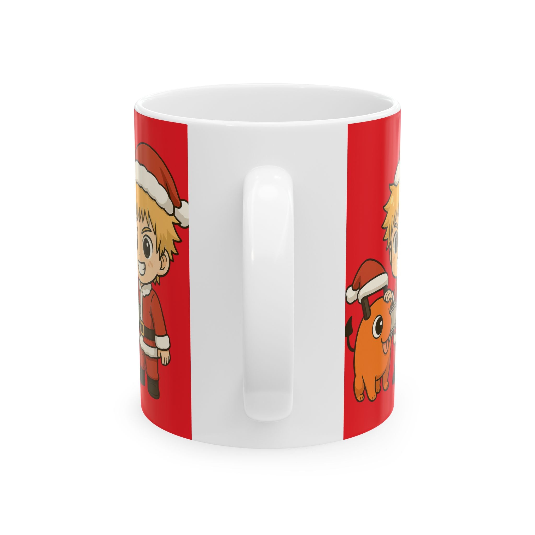 Chainsaw Man Christmas Anime  Ceramic Mug, (11oz, 15oz)