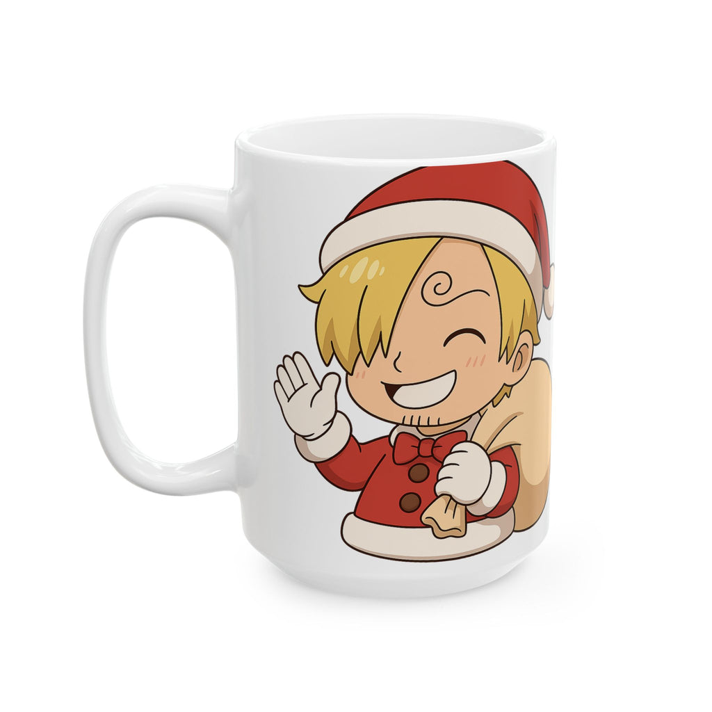 Christmas Sanji Anime Ceramic Mug, (11oz, 15oz)
