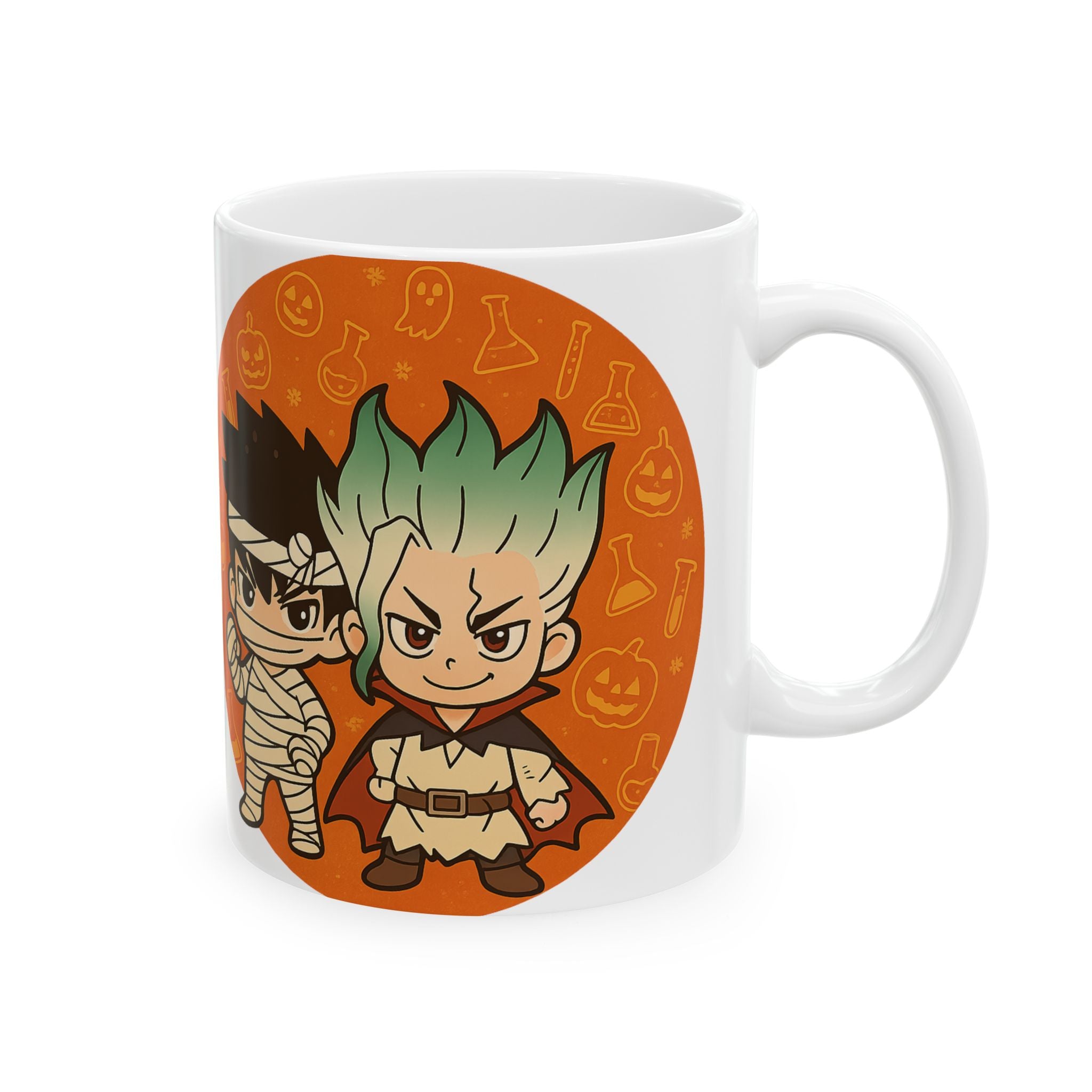 Dr Stone Anime Halloween Ceramic Mug, (11oz, 15oz)