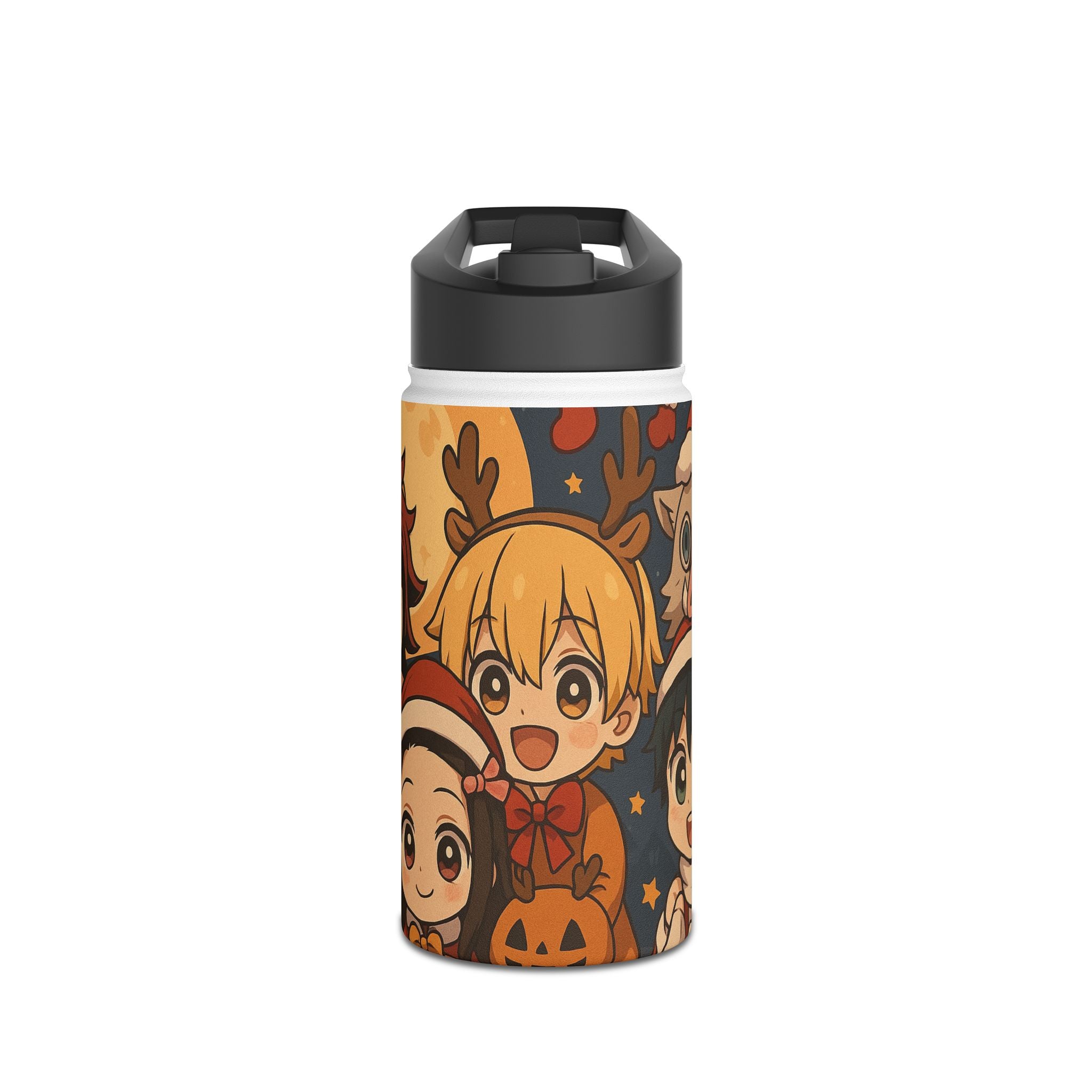 Anime Stainless Steel Water Bottle, Standard Lid