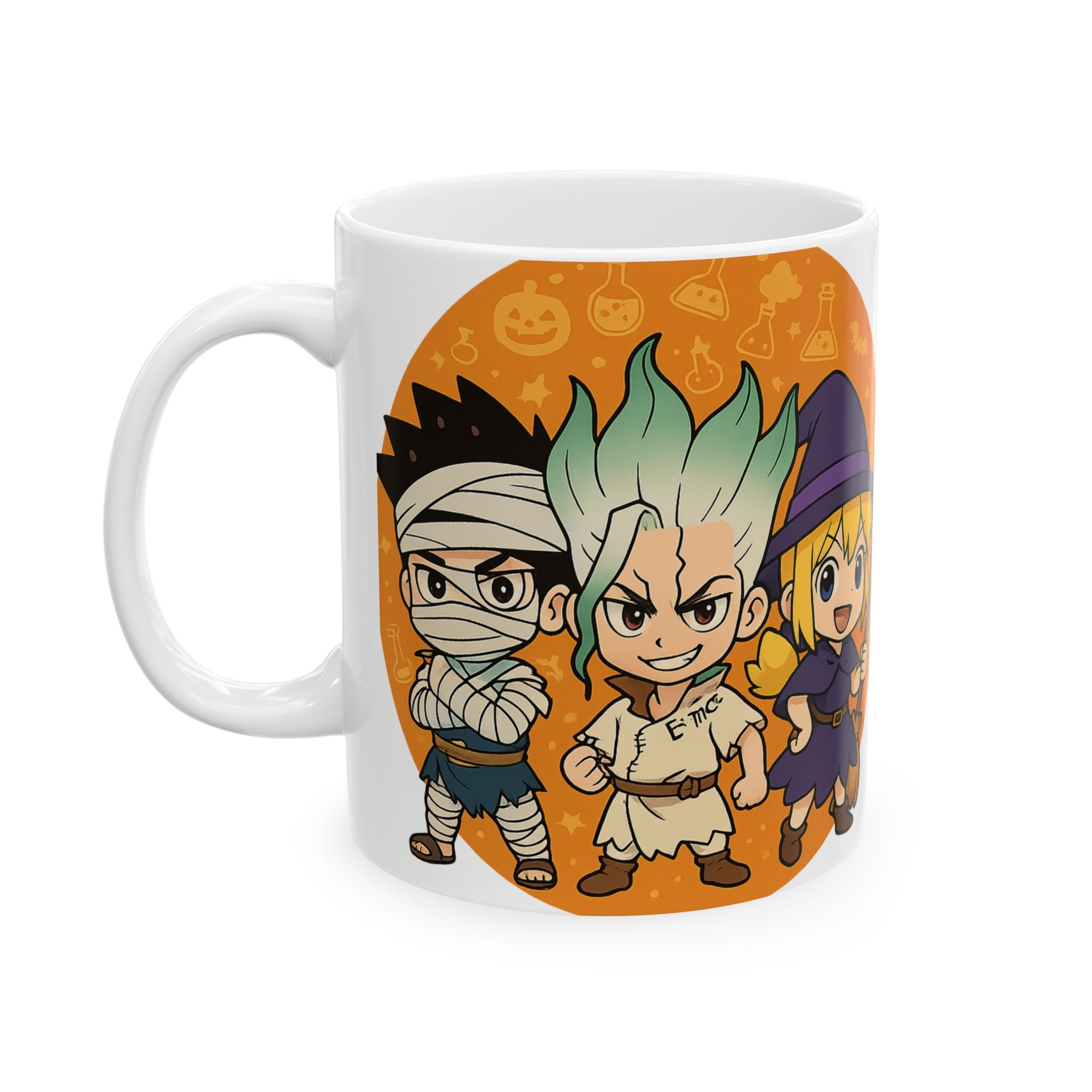 Dr Stone Anime Halloween Ceramic Mug, (11oz, 15oz)