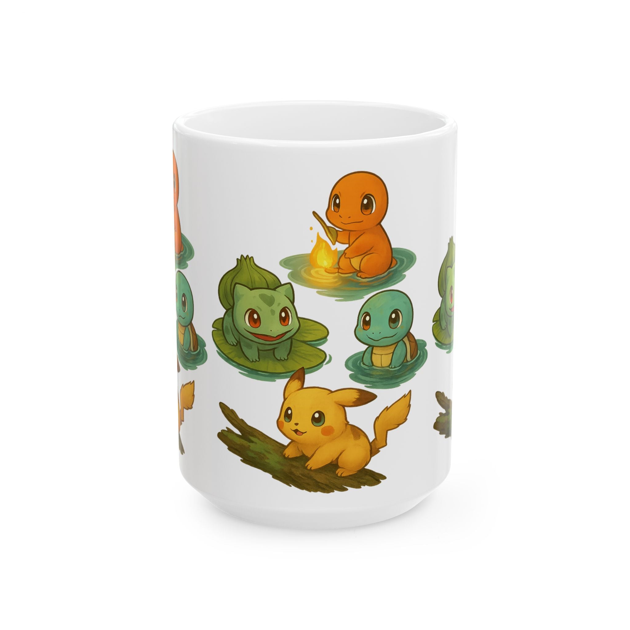 Chibi Anime Ceramic Mug, (11oz, 15oz)