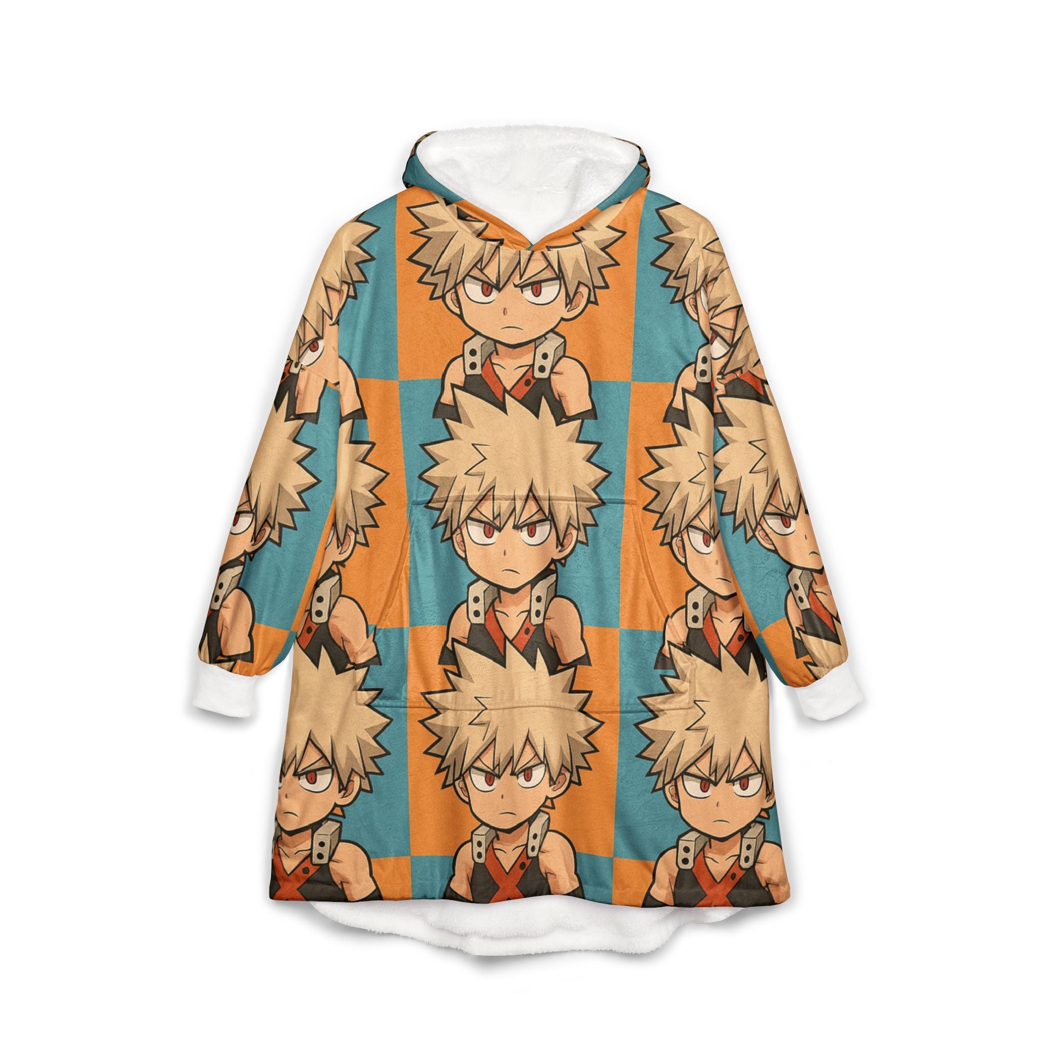 Bakugo Hooded Blanket, Japanese Style Wearable Blanket