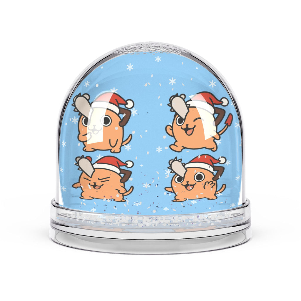 Pochita Christmas Snow Globe