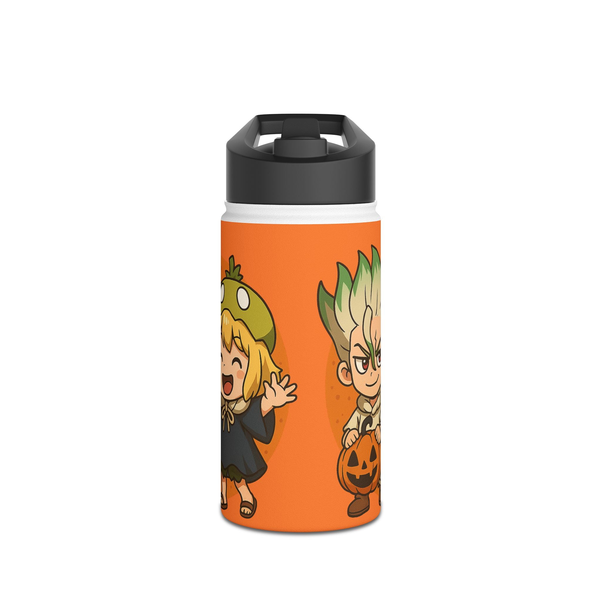 Dr Stone Anime Stainless Steel Water Bottle, Standard Lid