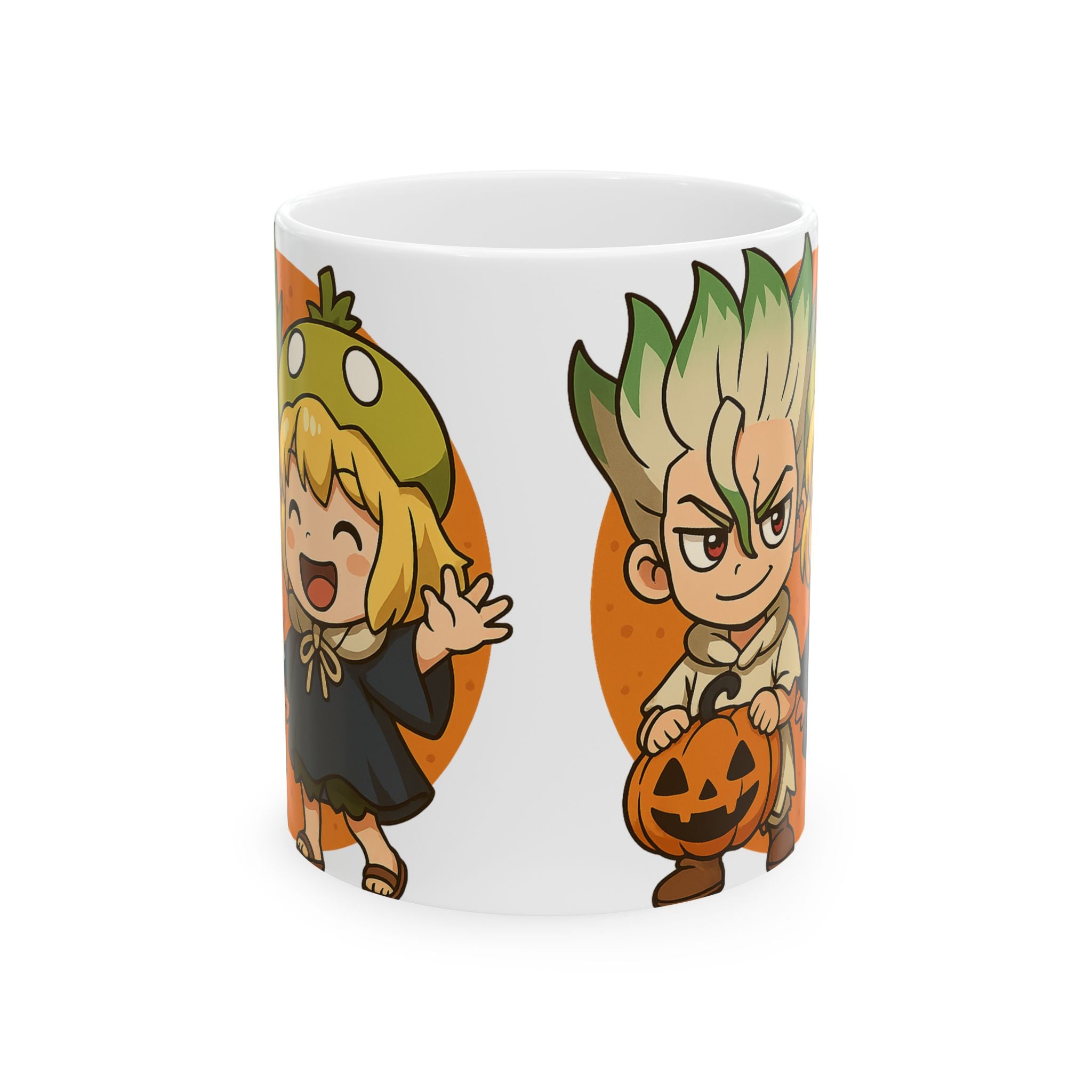 Dr Stone Anime Halloween Ceramic Mug, (11oz, 15oz)