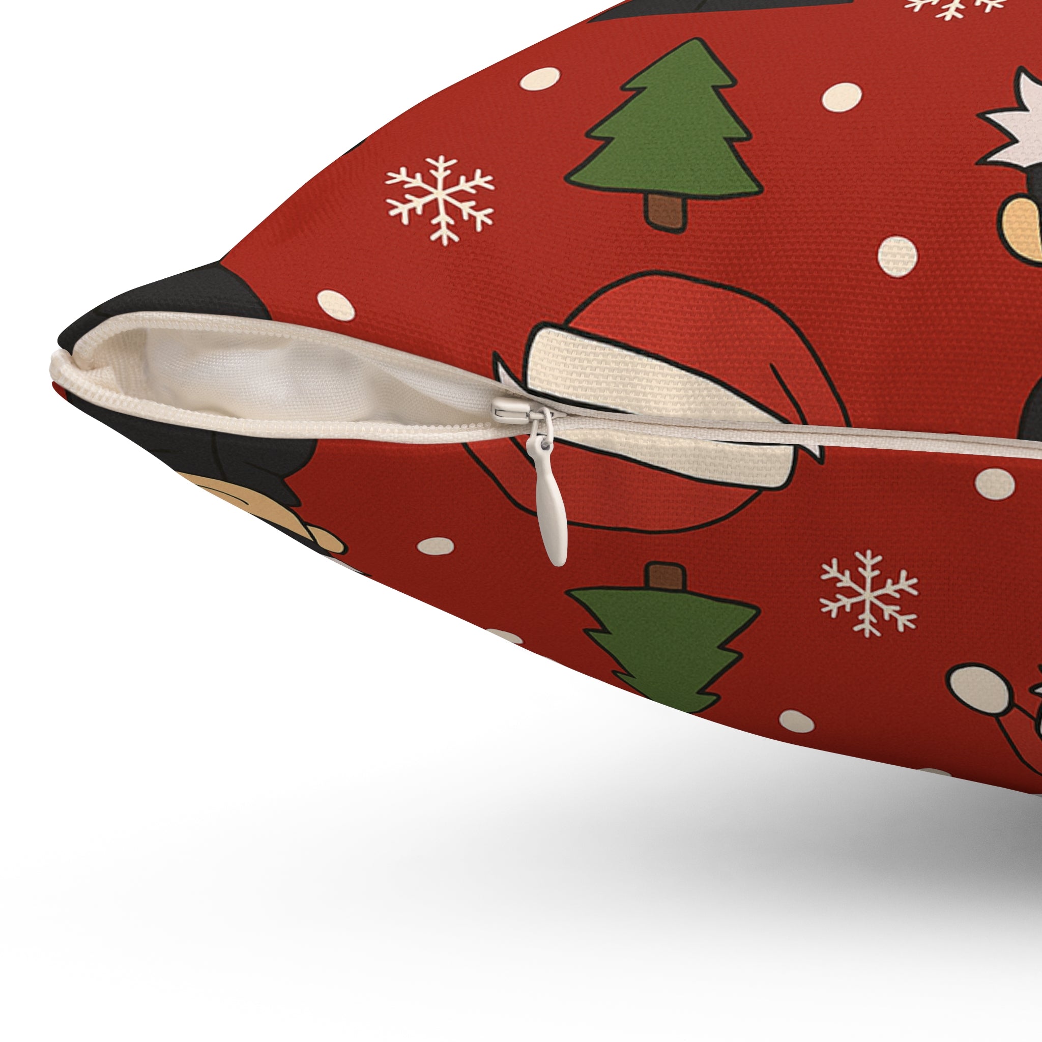 Gojo Christmas Spun Polyester Square Pillow