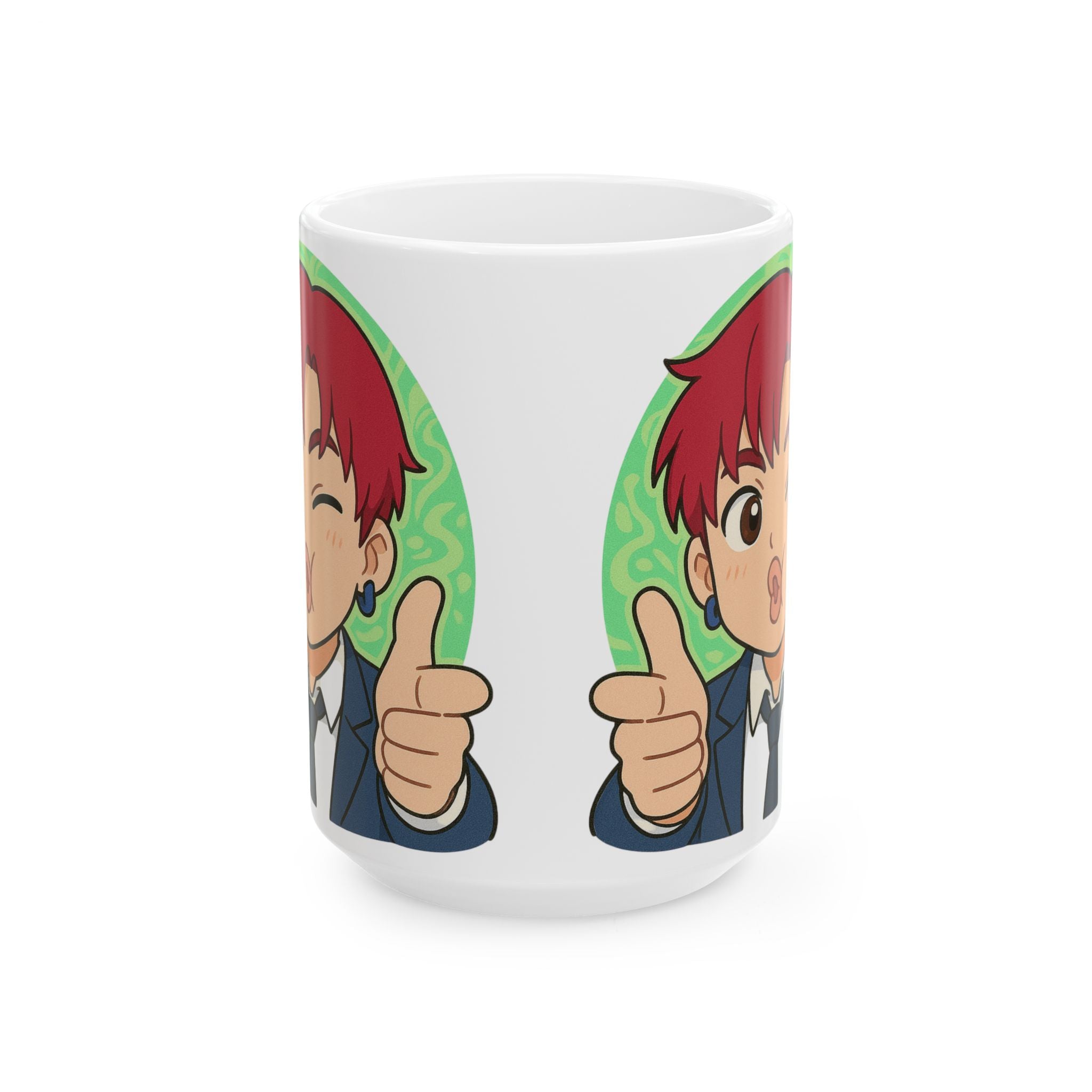 Dandadan Anime Ceramic Mug, (11oz, 15oz)