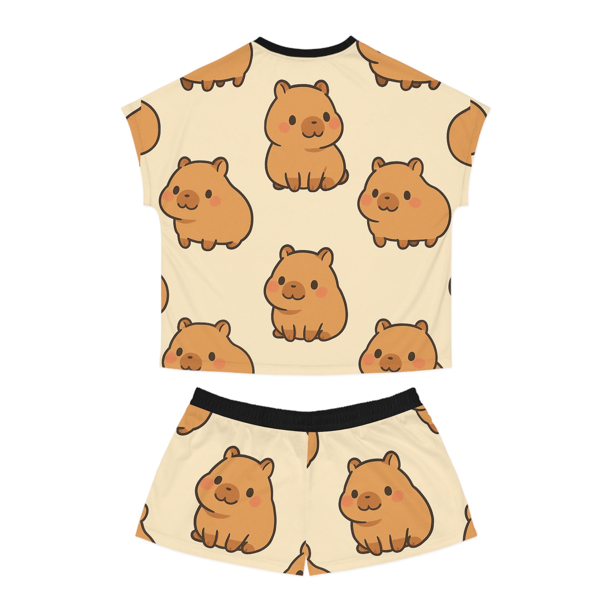 Capybara Women's Short Pajama Set