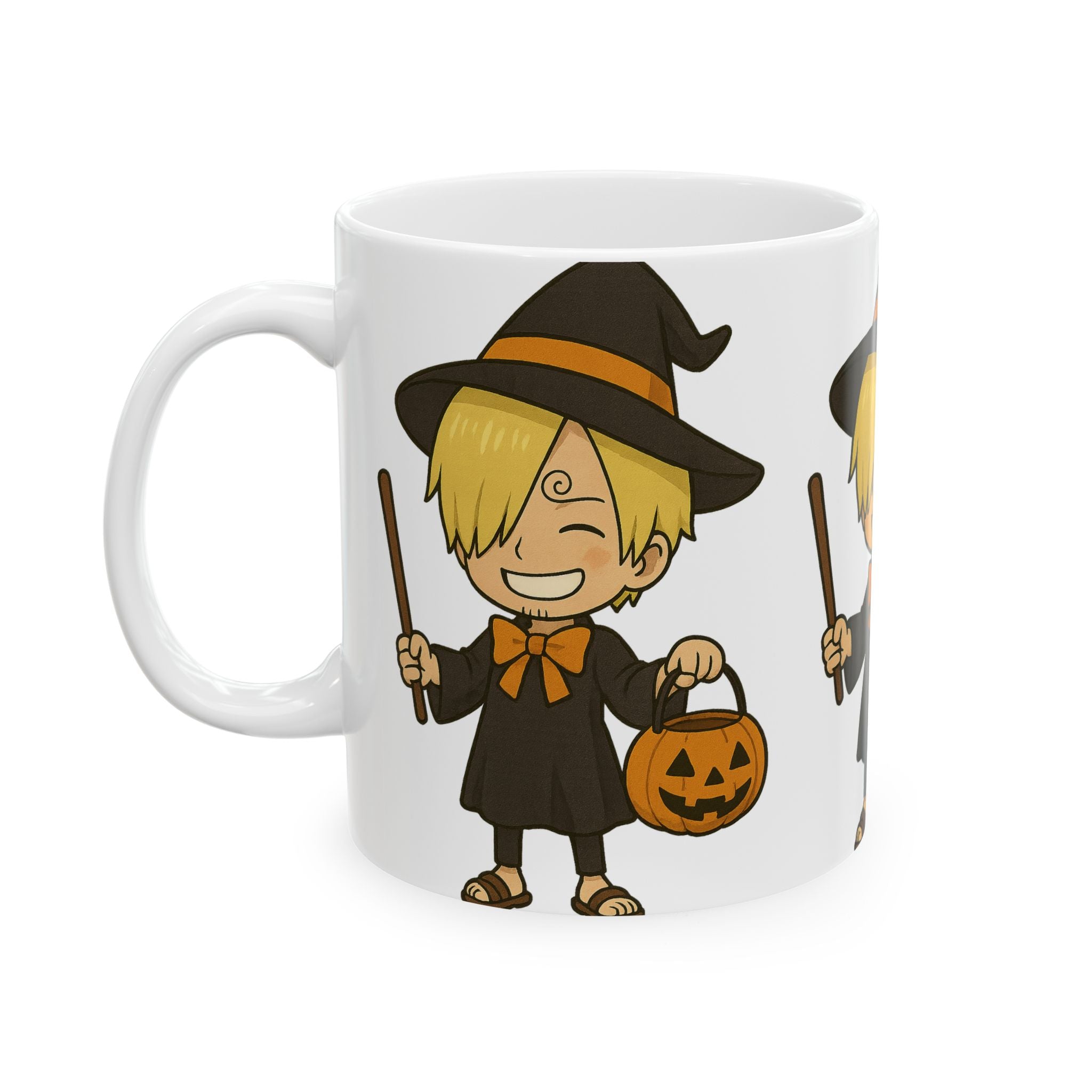Halloween Sanji Anime Ceramic Mug, (11oz, 15oz)