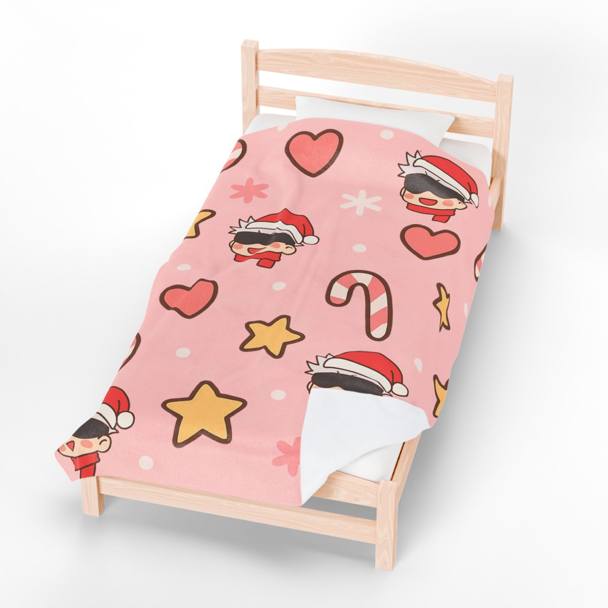 Gojo Christmas Velveteen Plush Blanket