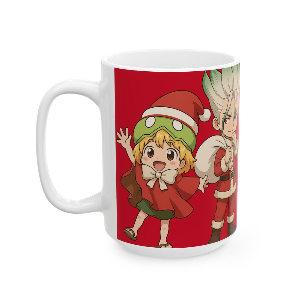 Dr Stone Anime Christmas Ceramic Mug, (11oz, 15oz)