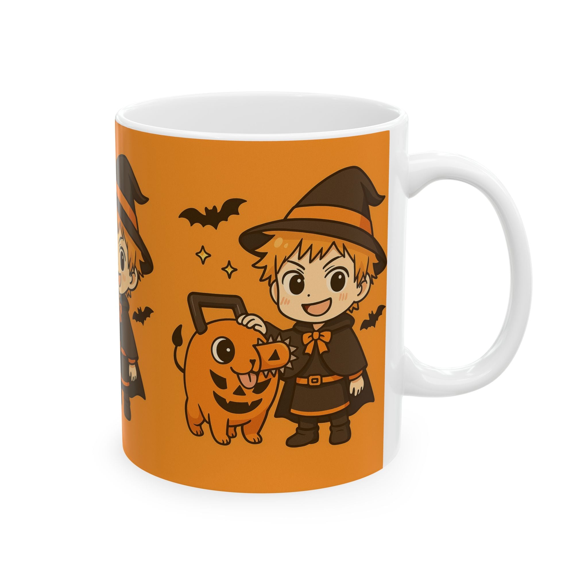 Chainsaw Man Halloween Anime Halloween Ceramic Mug, (11oz, 15oz)