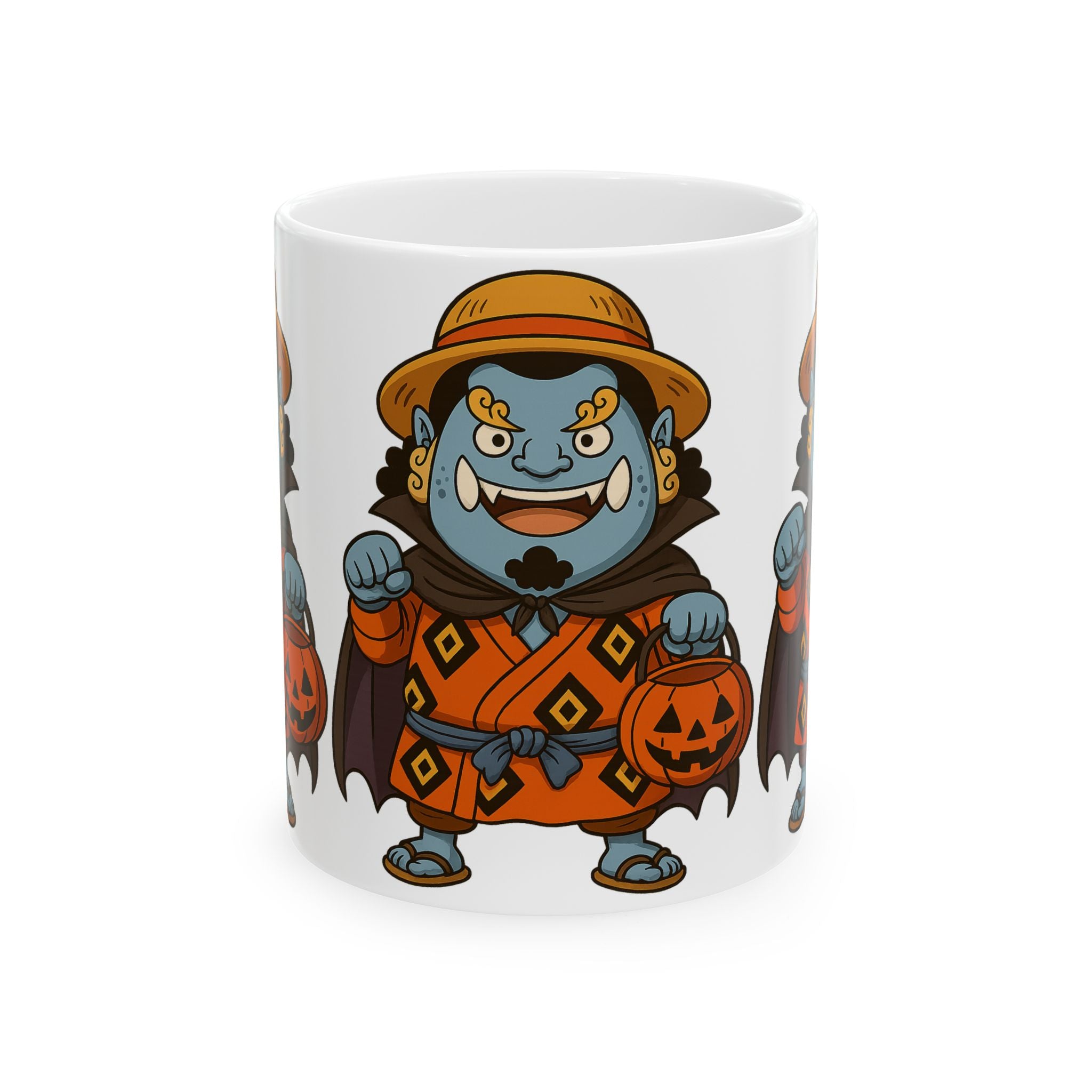 Halloween Jinbe Anime Ceramic Mug, (11oz, 15oz)