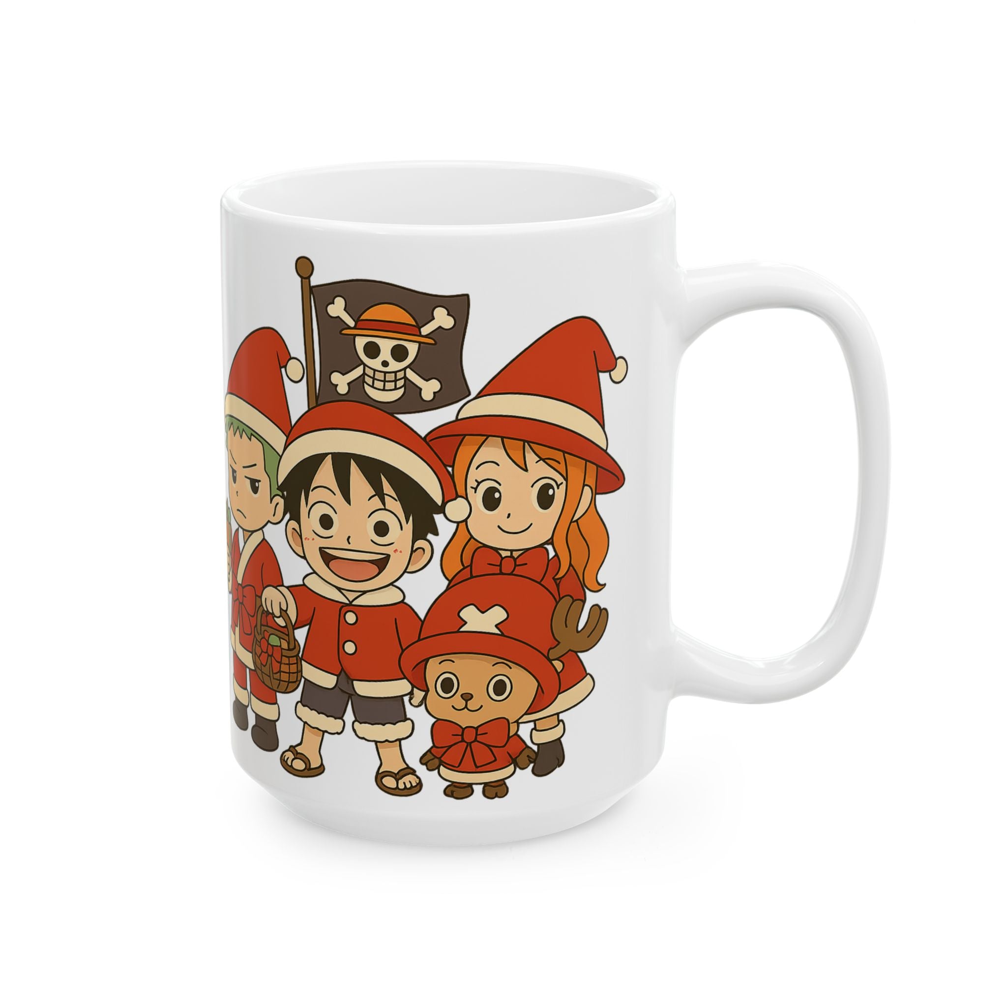 One Piece Christmas Anime  Ceramic Mug, (11oz, 15oz)