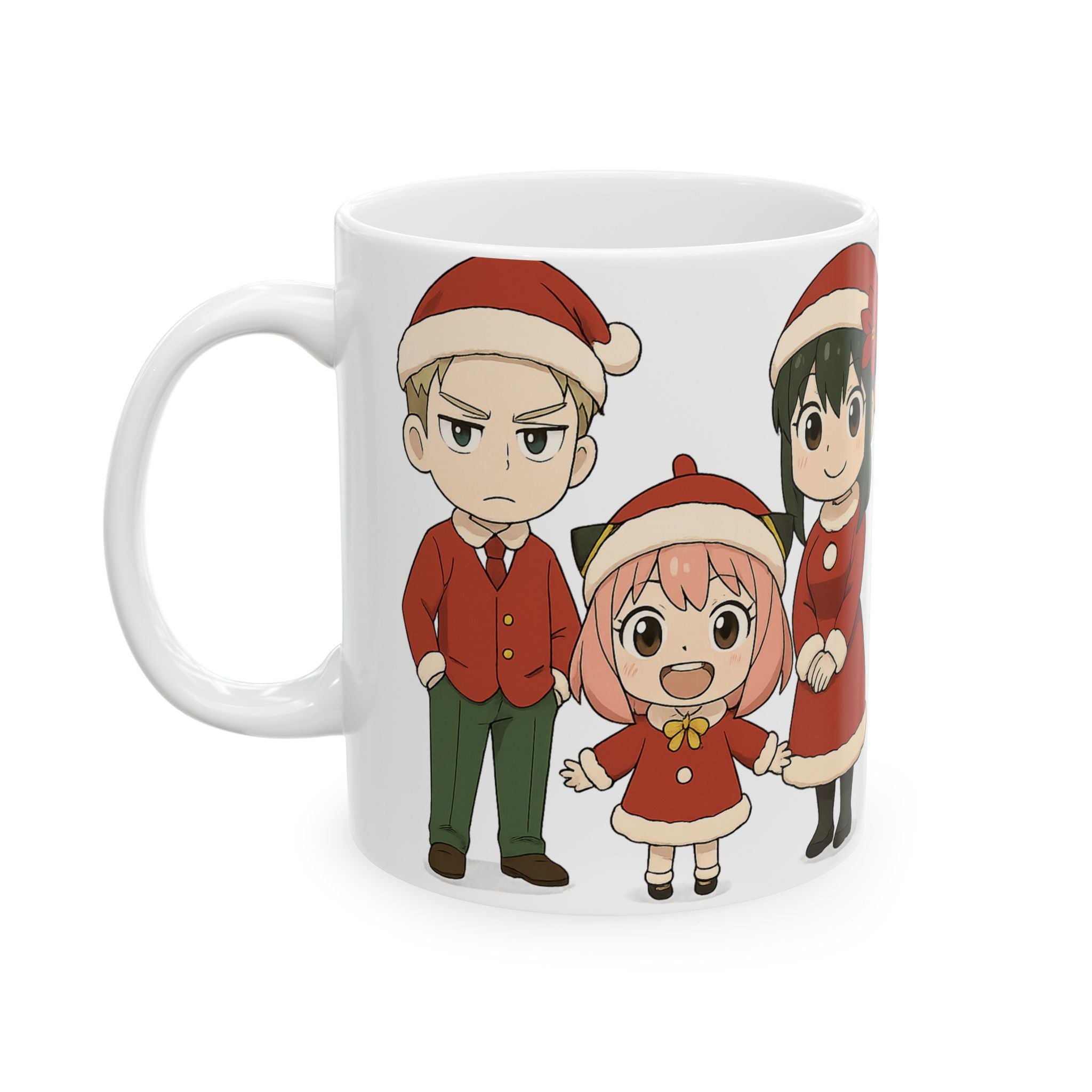 Spy x Family Anime Christmas Ceramic Mug, (11oz, 15oz)