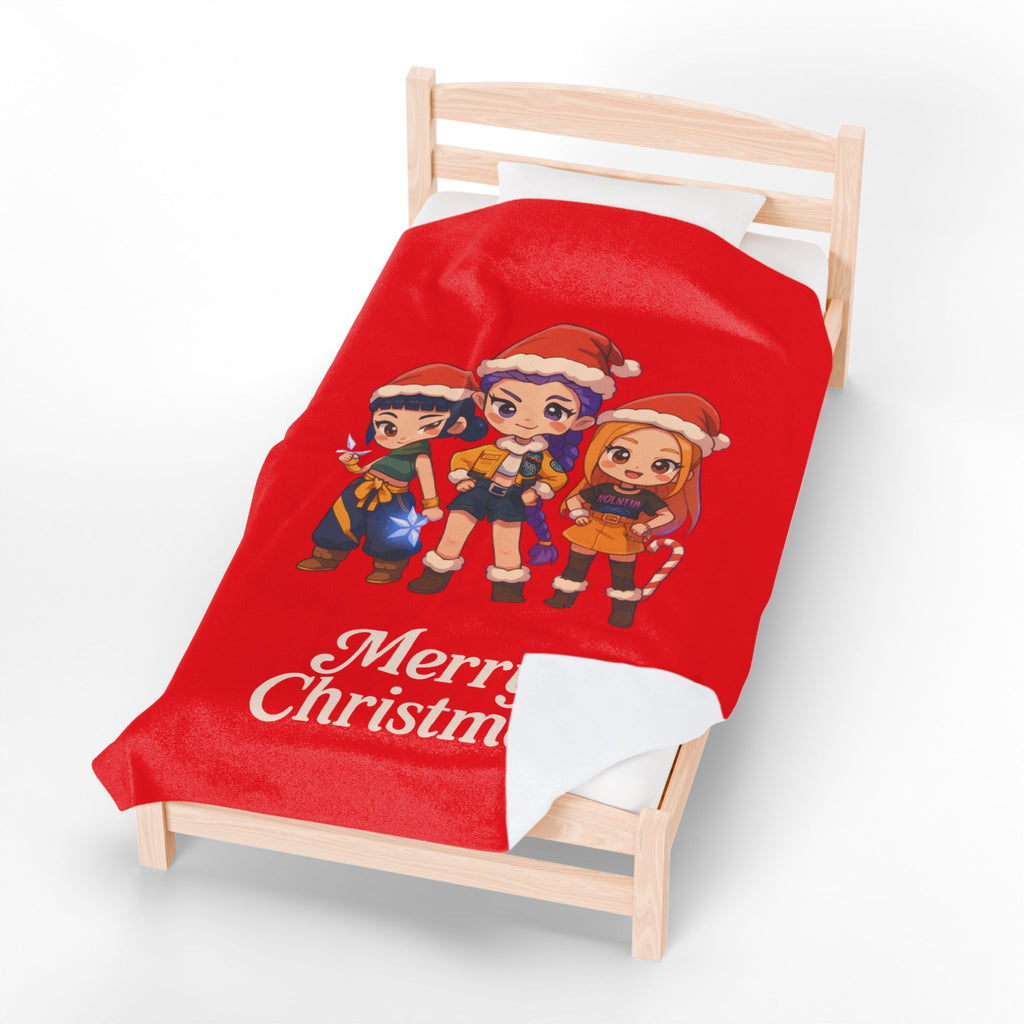 Kpop Demon Hunter Christmas Velveteen Plush Blanket