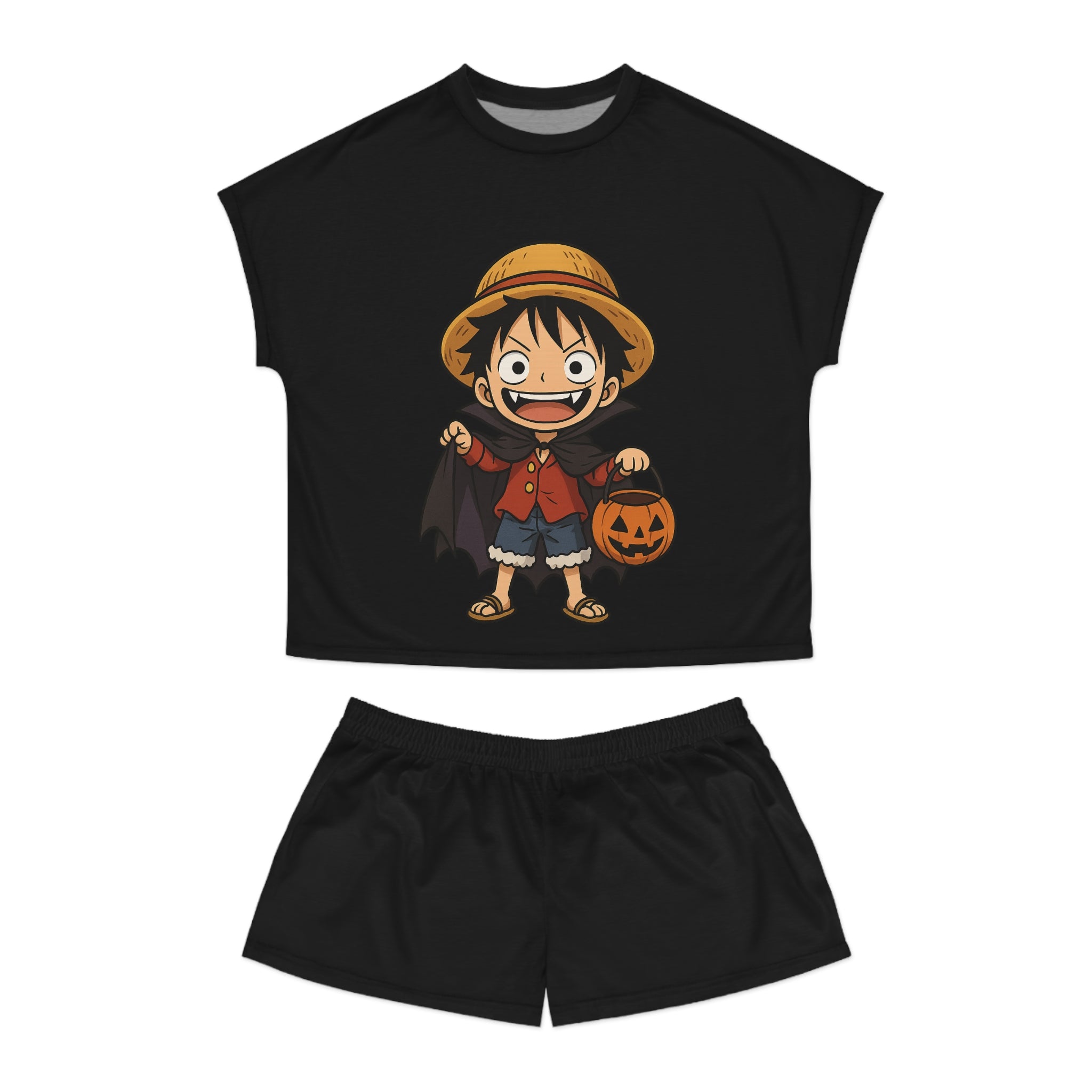 Luffy Halloween Women's Short Pajama Set