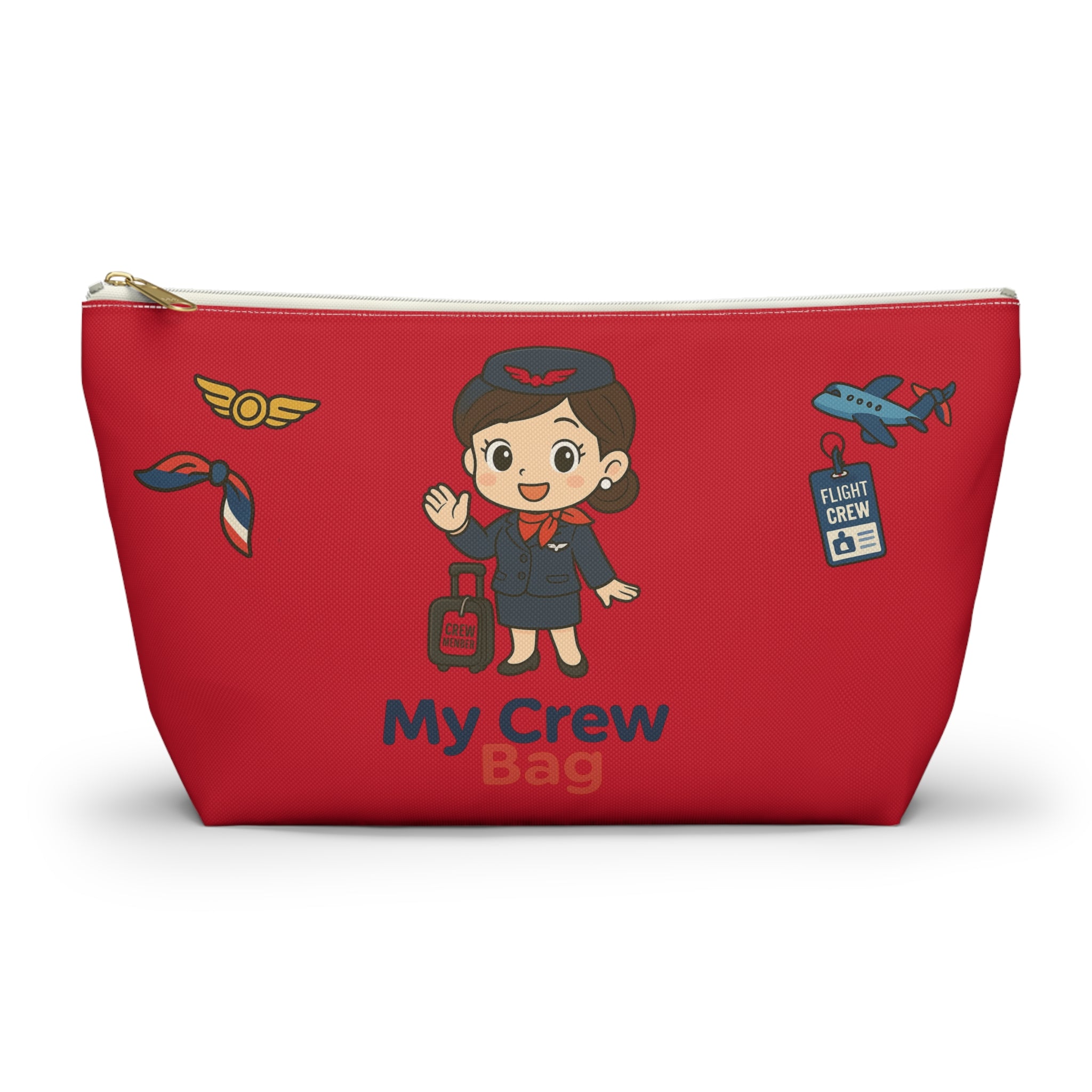 Flight Crew Accessory Pouch w T-bottom