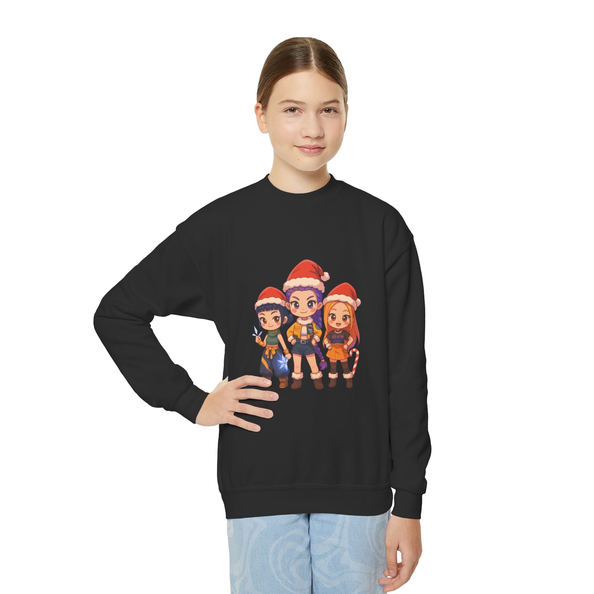 Kpop Demon Hunter Christmas Youth  Sweatshirt
