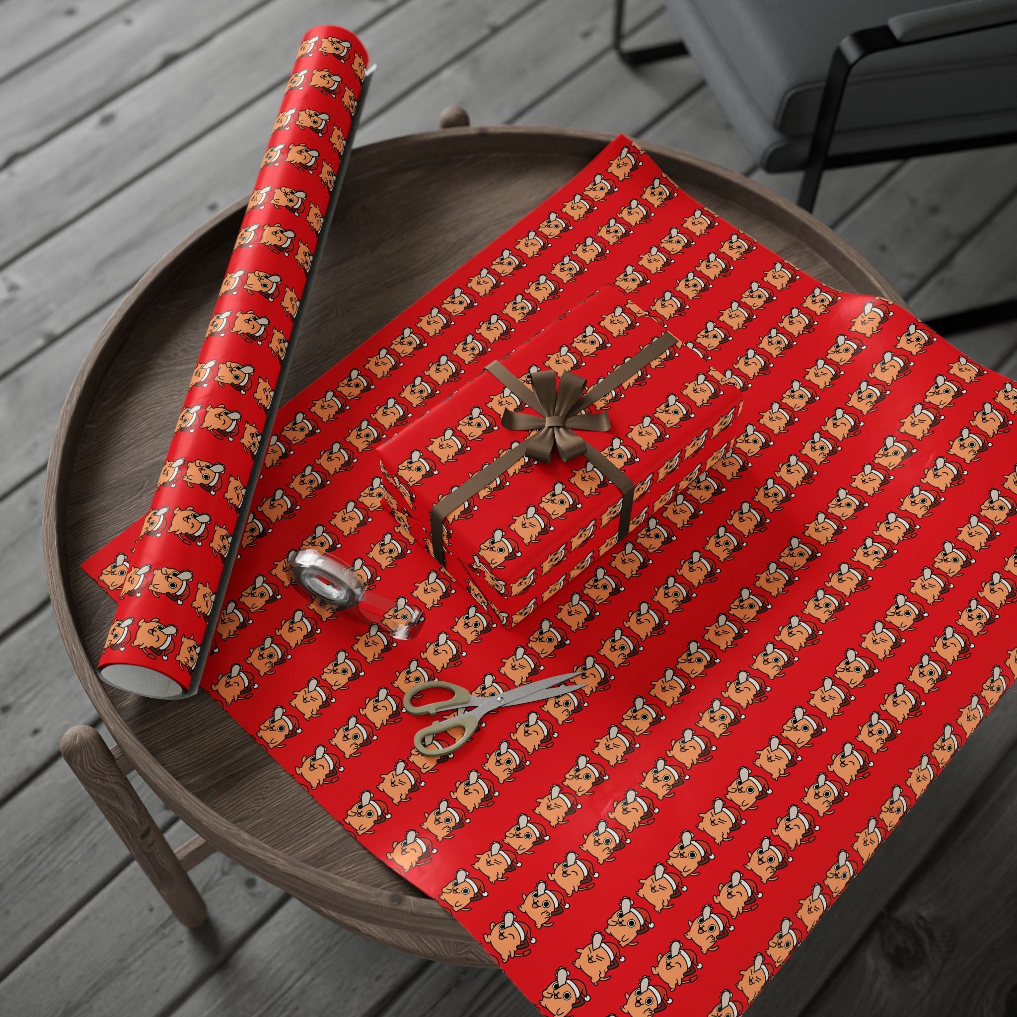 Pochita Christmas Wrapping Papers