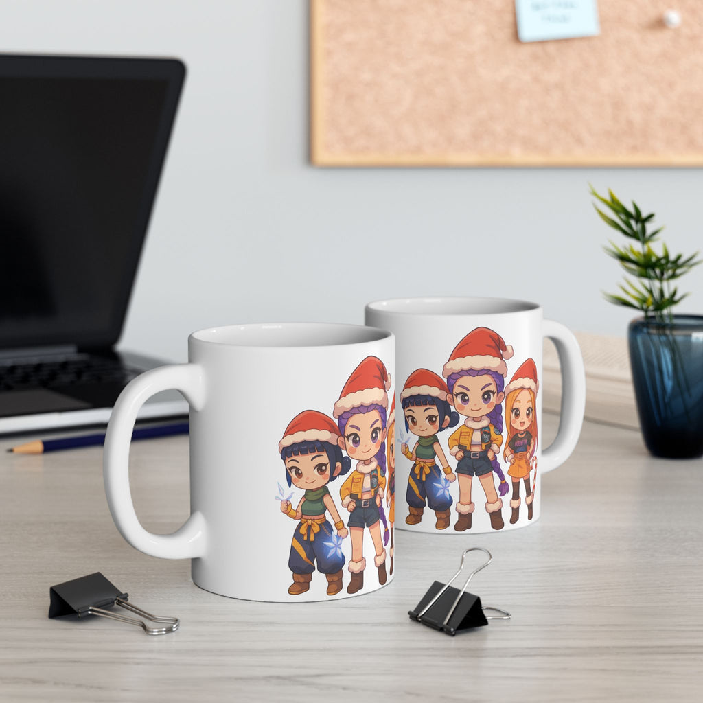 Christmas Kpop Demon hunters Ceramic Mug, (11oz, 15oz)