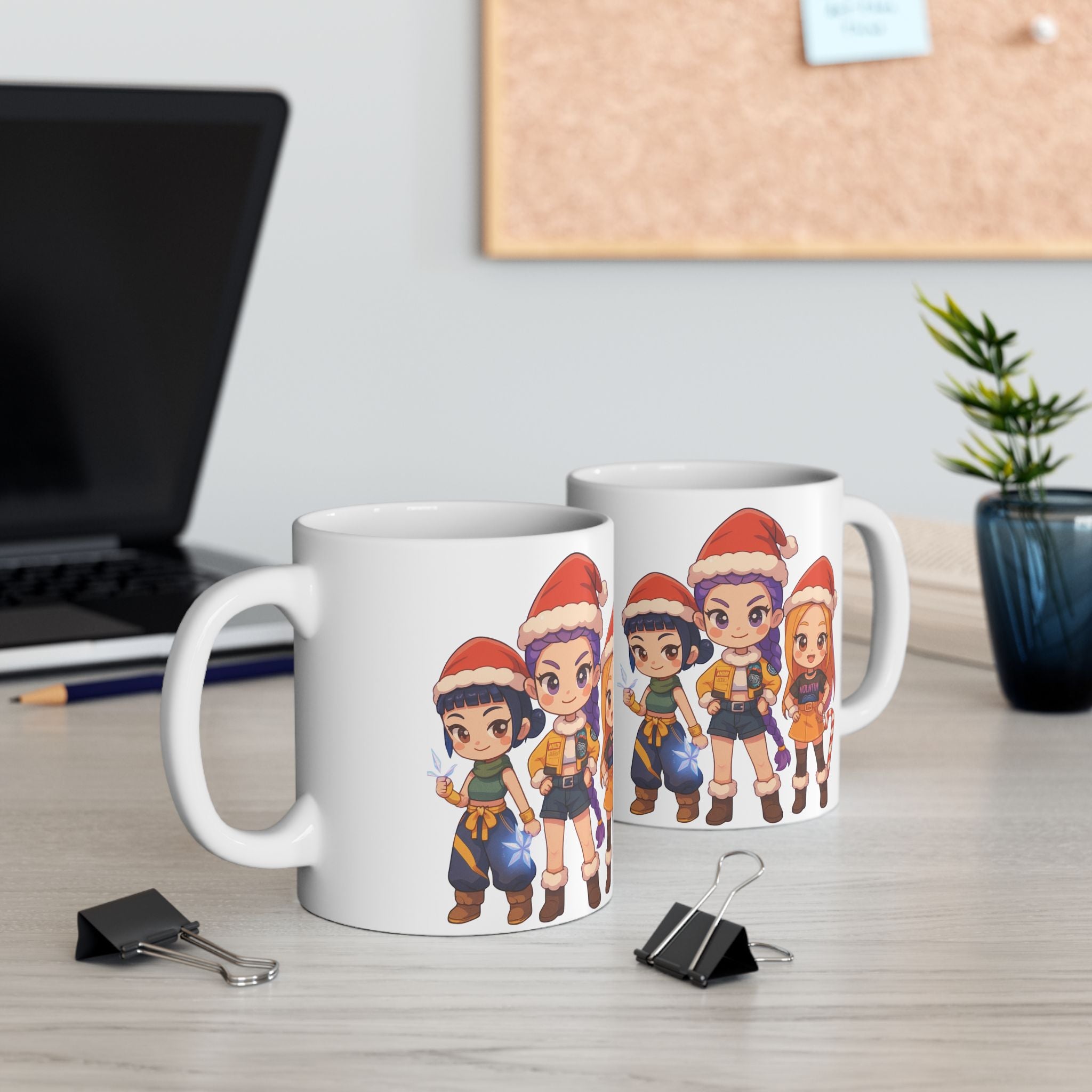 Christmas Kpop Demon hunters Ceramic Mug, (11oz, 15oz)