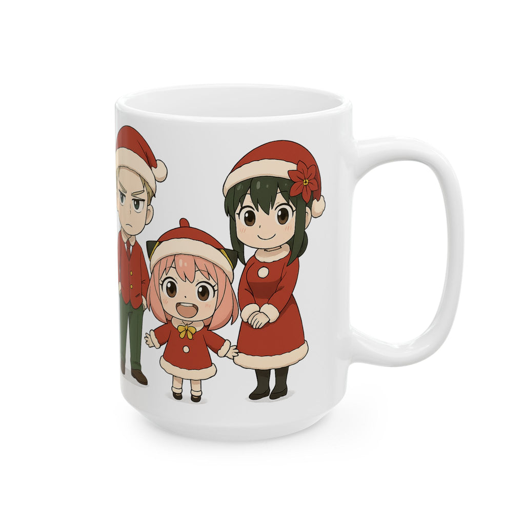 Spy x Family Anime Christmas Ceramic Mug, (11oz, 15oz)