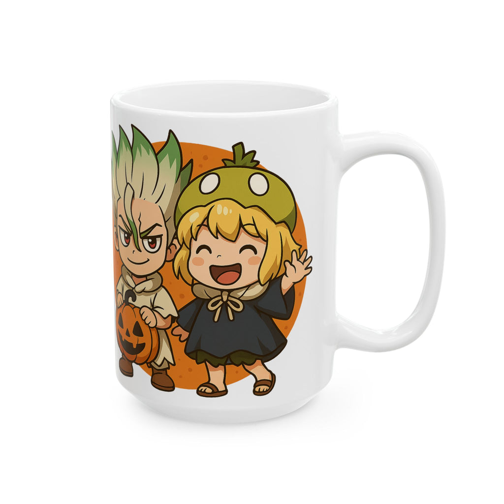 Dr Stone Anime Halloween Ceramic Mug, (11oz, 15oz)